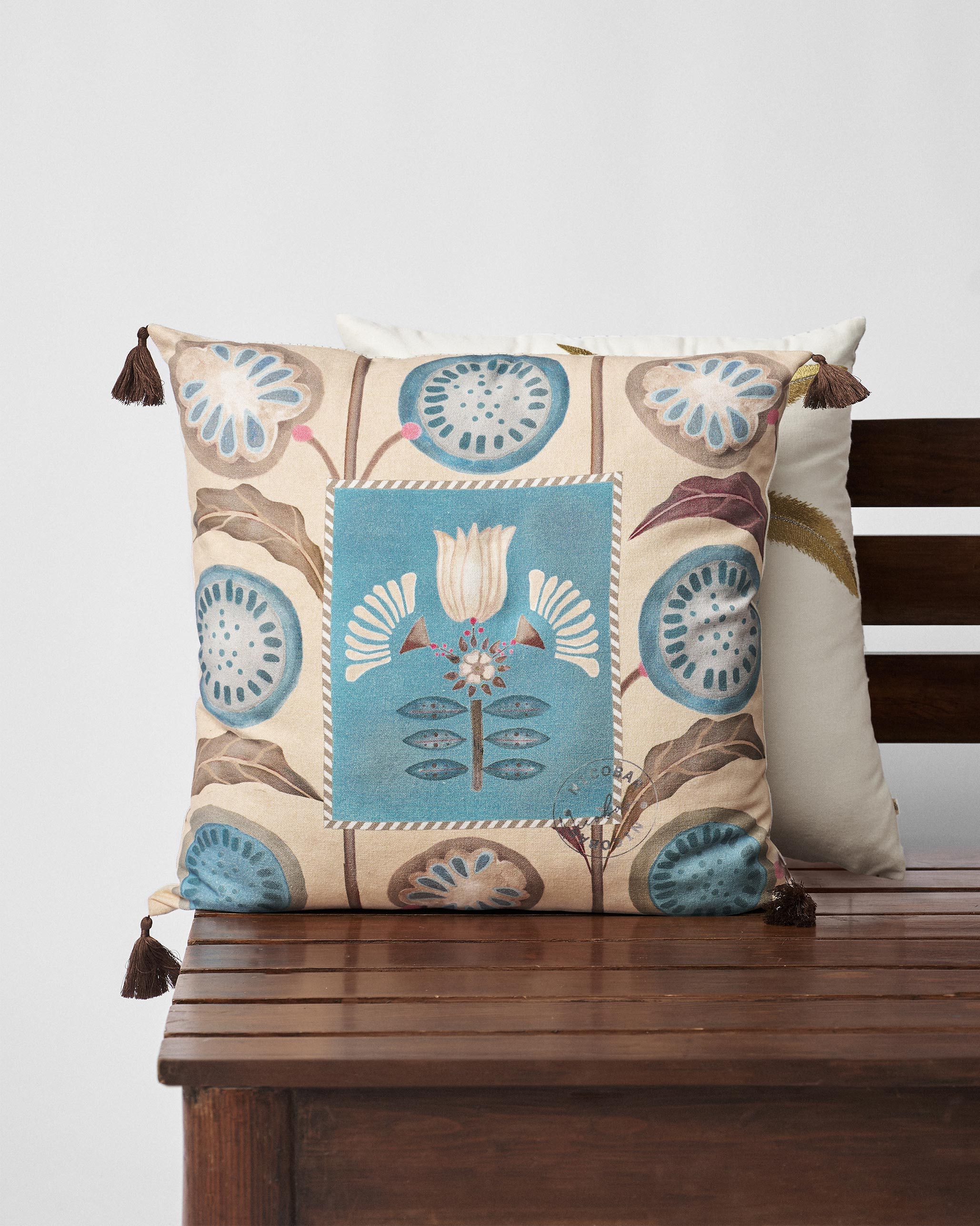 Lotus Marigold Cushion Cover