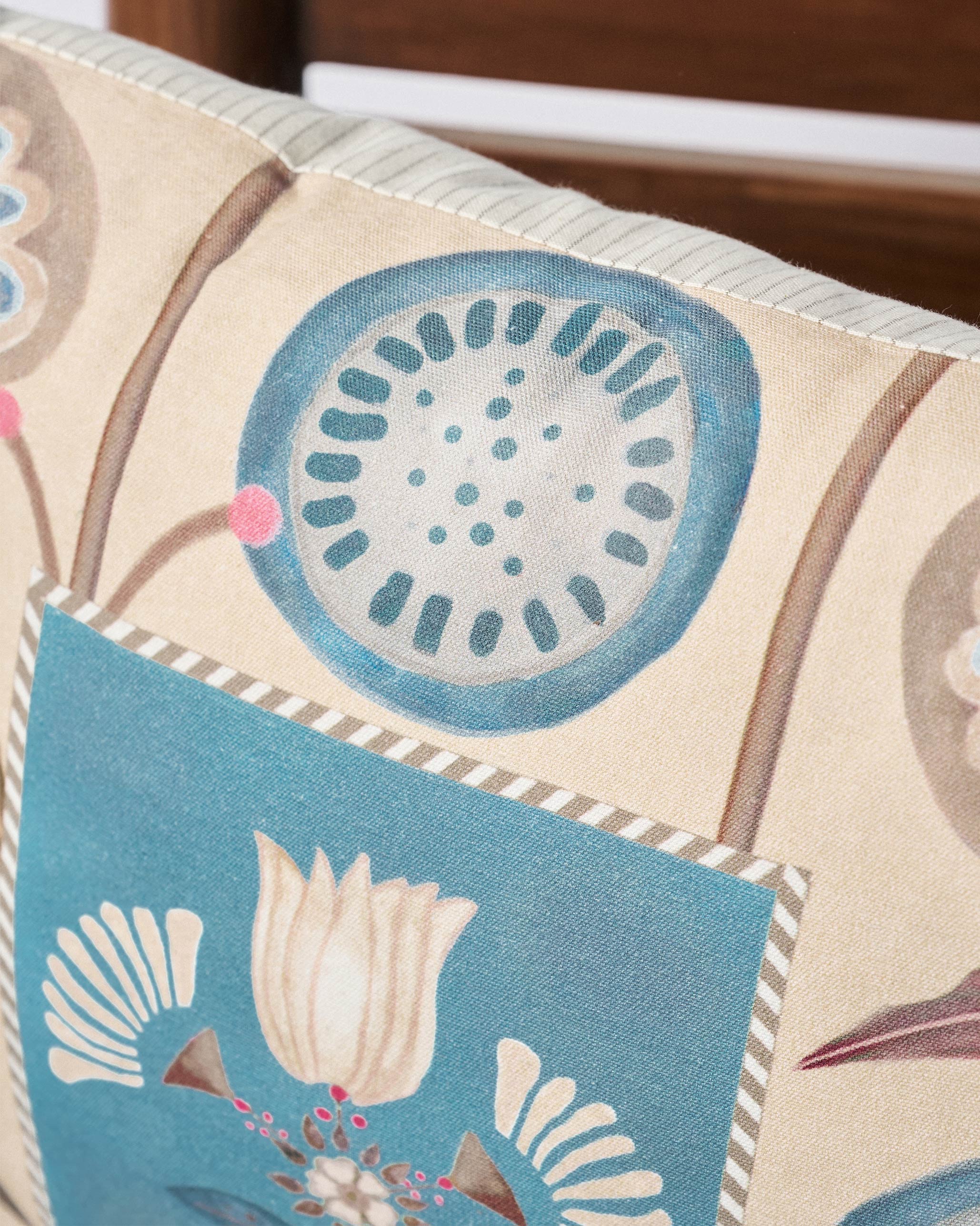 Lotus Marigold Cushion Cover