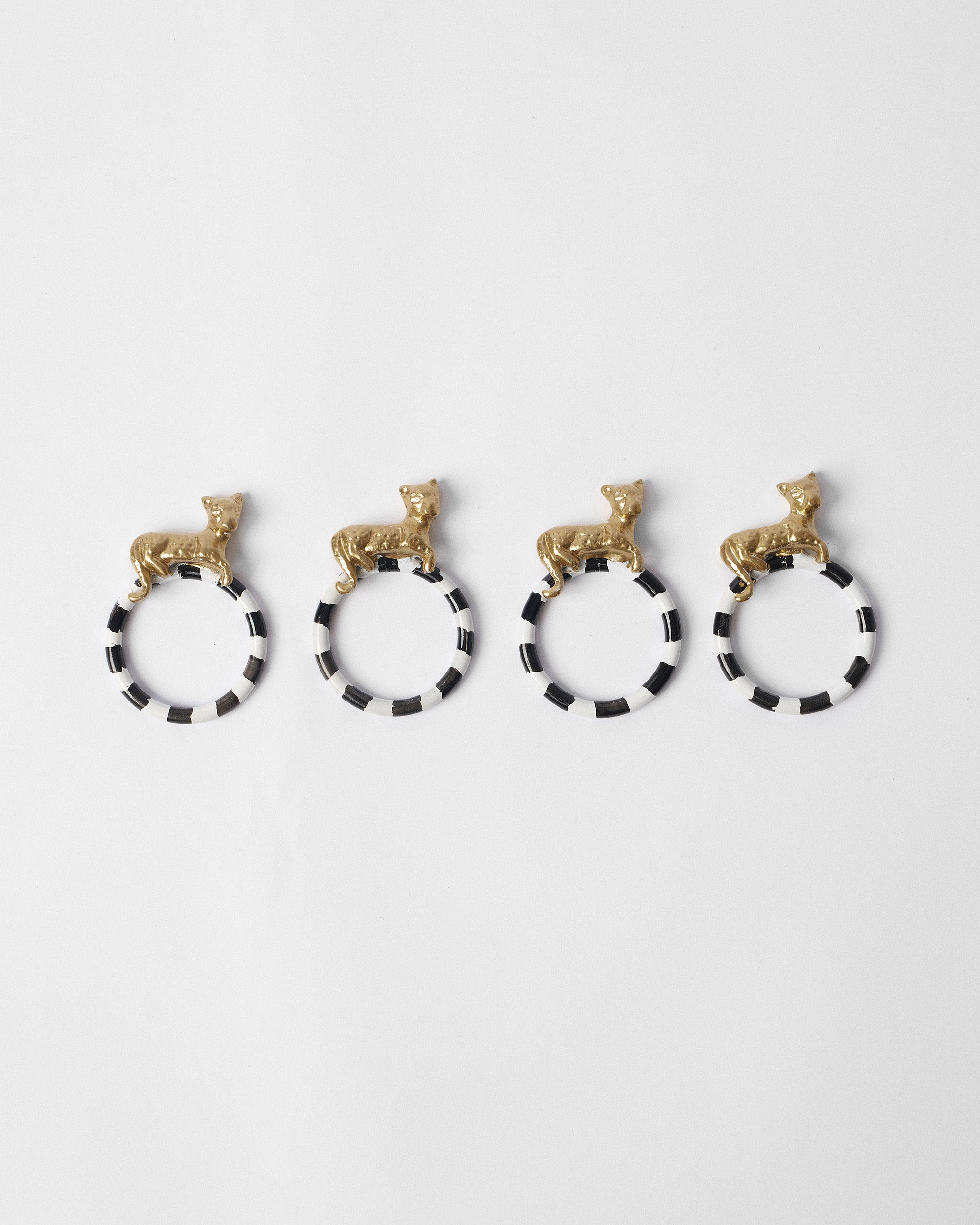 Leopard Napkin Ring - Set of 4