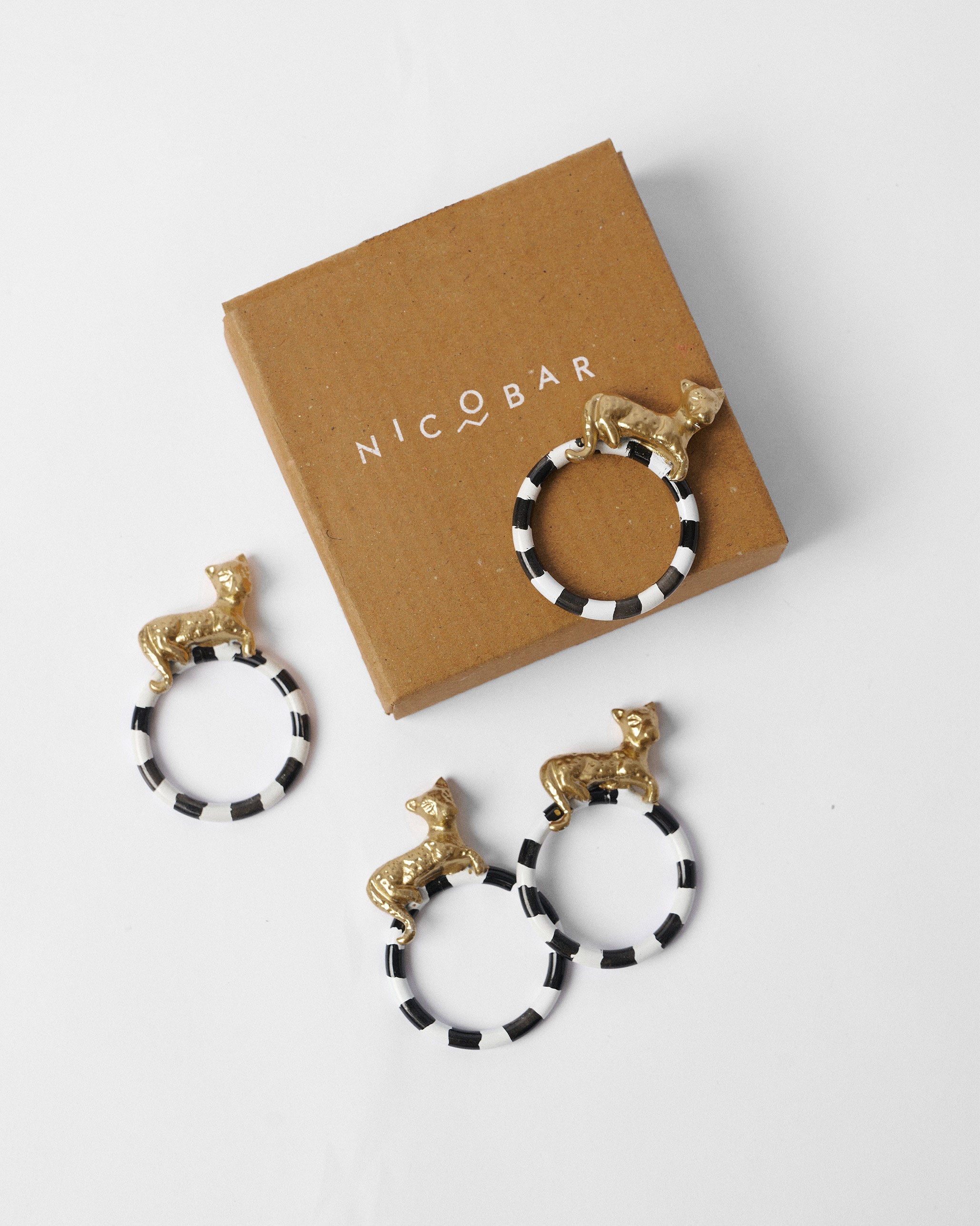 Leopard Napkin Ring - Set of 4