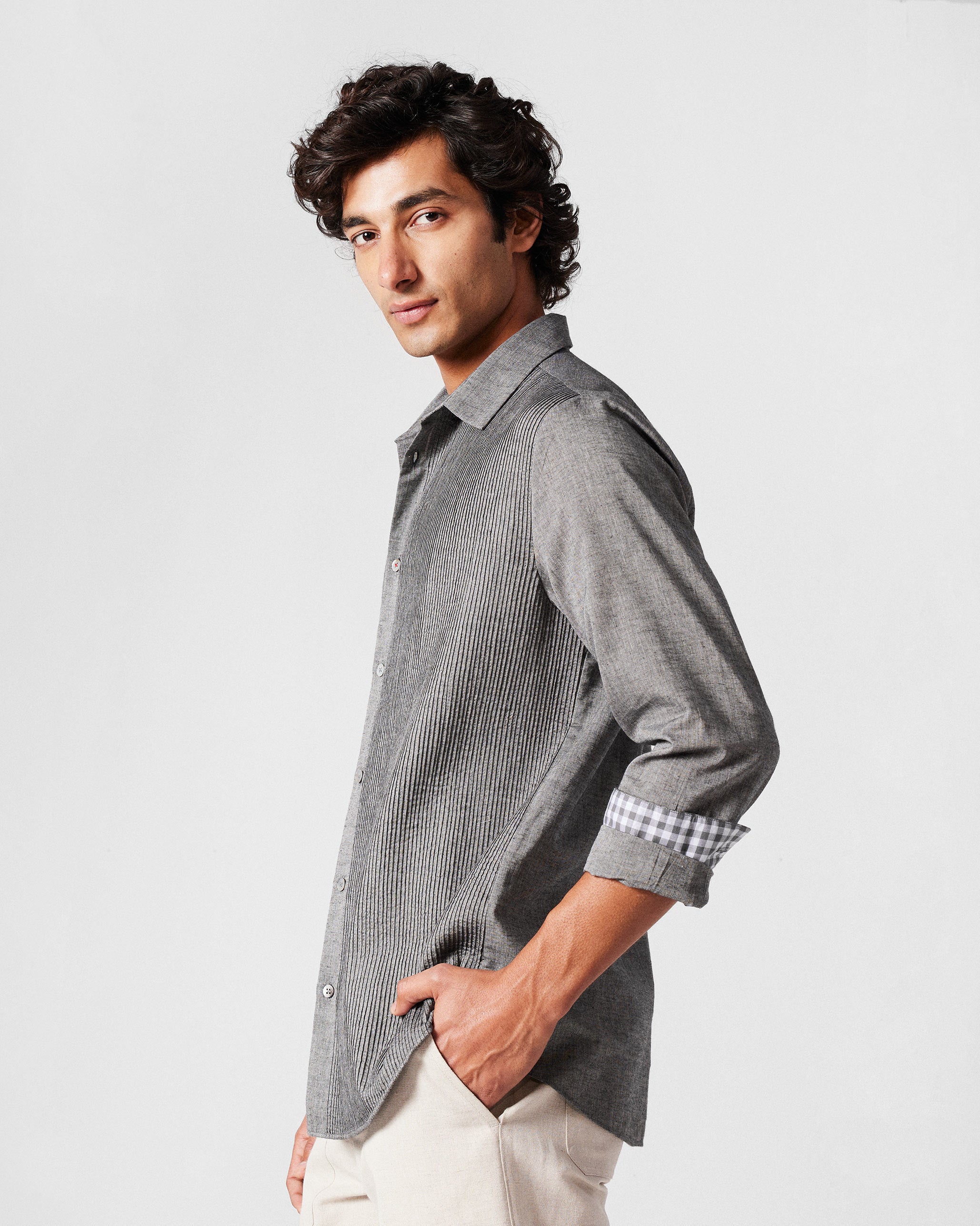Nava Shirt - Charcoal