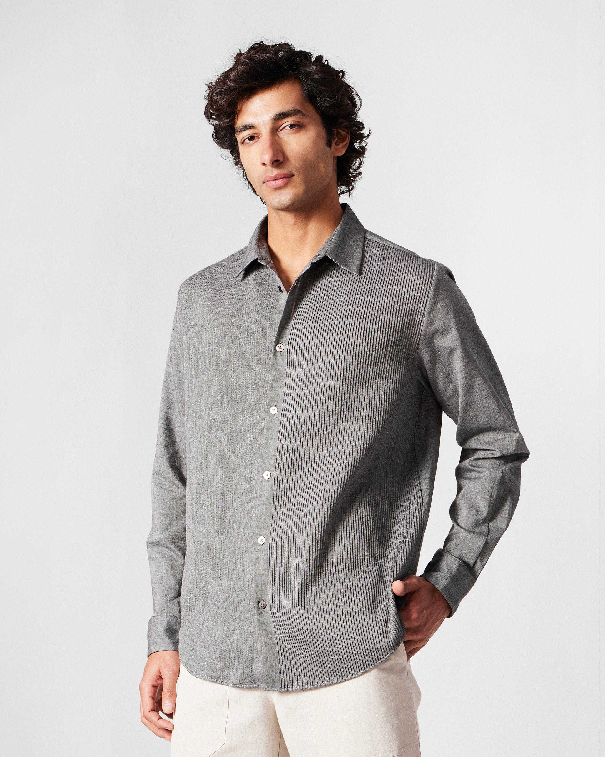 Nava Shirt - Charcoal