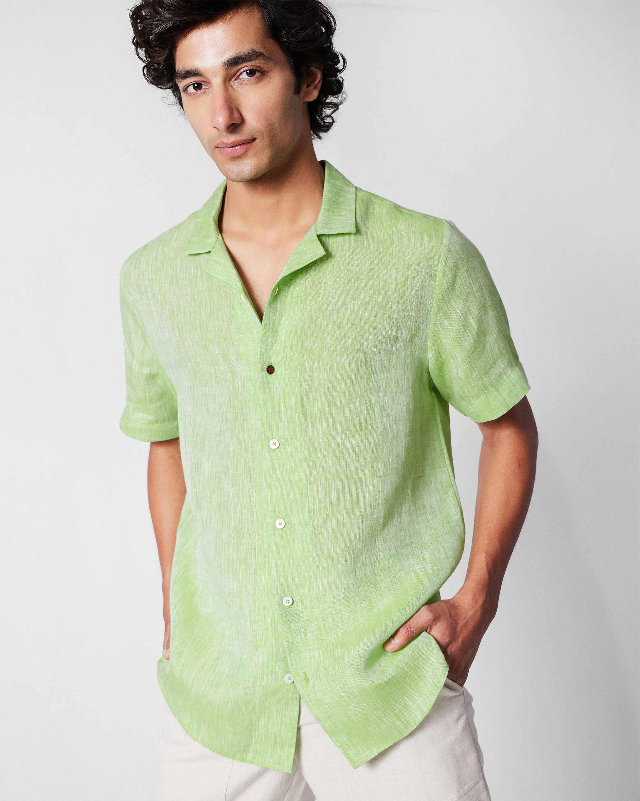 Mistari Shirt - Light Green