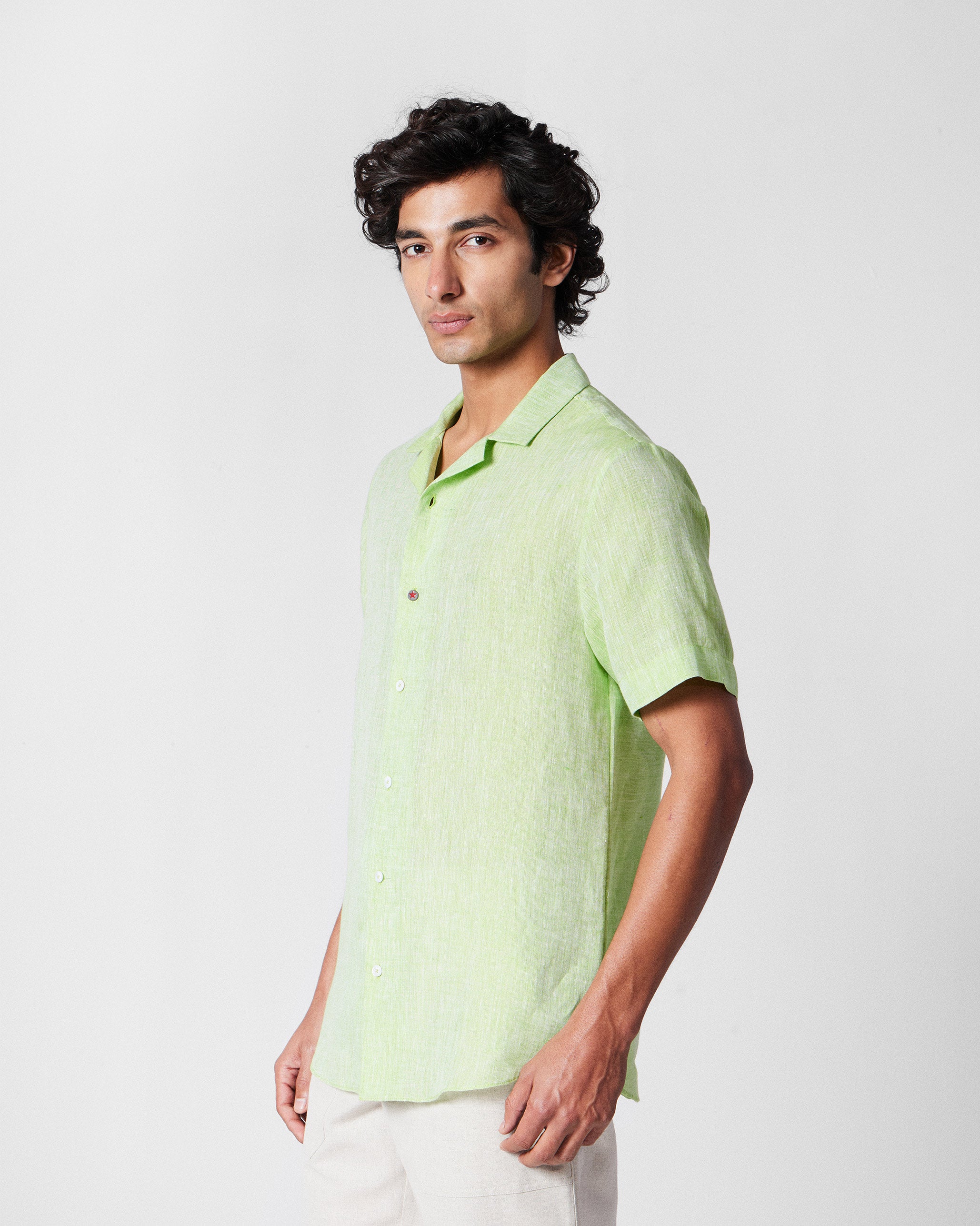 Mistari Shirt - Light Green