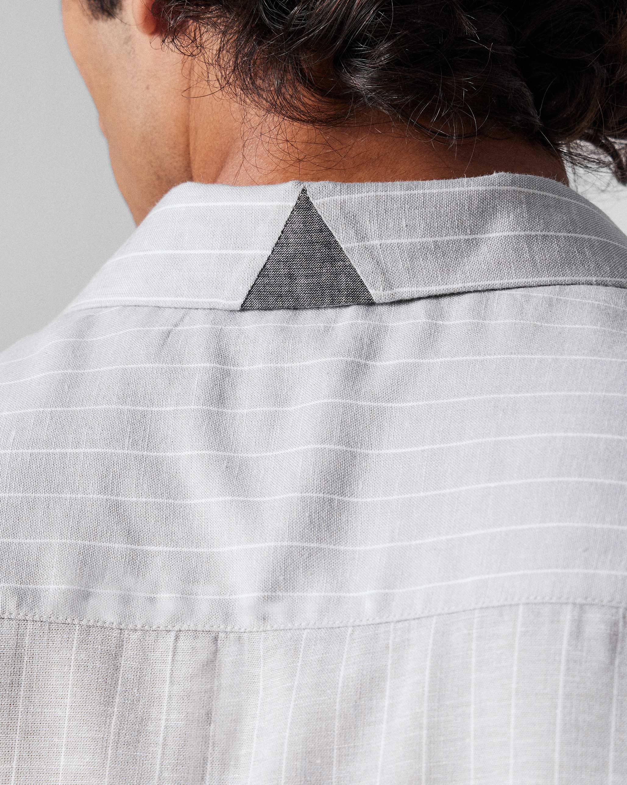 Silas Shirt - Charcoal Stripes