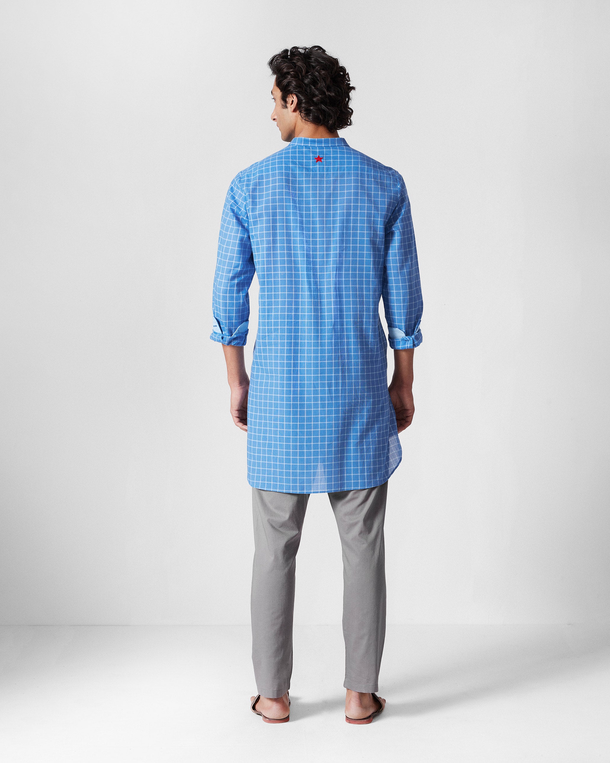 Nysa Kurta - Riverside Blue Checks