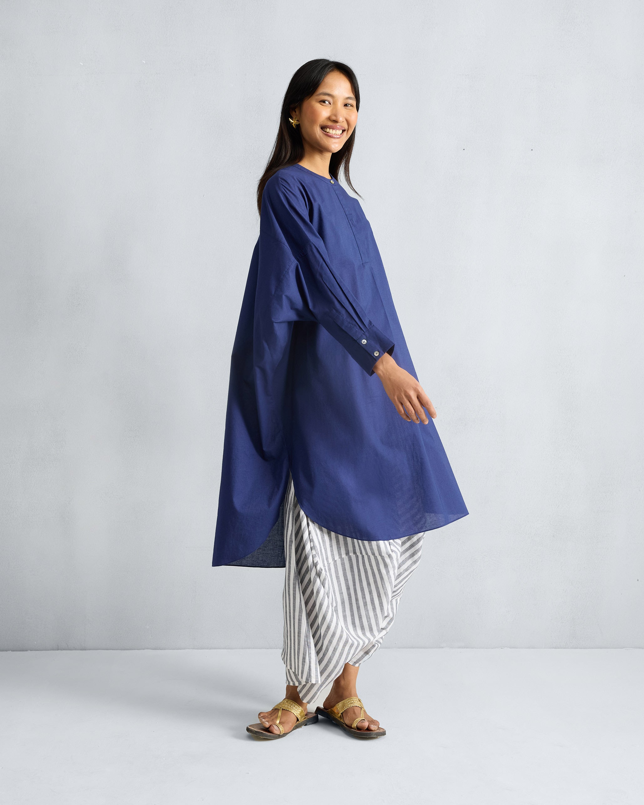 Lazy Sunday Tunic - Ink Blue