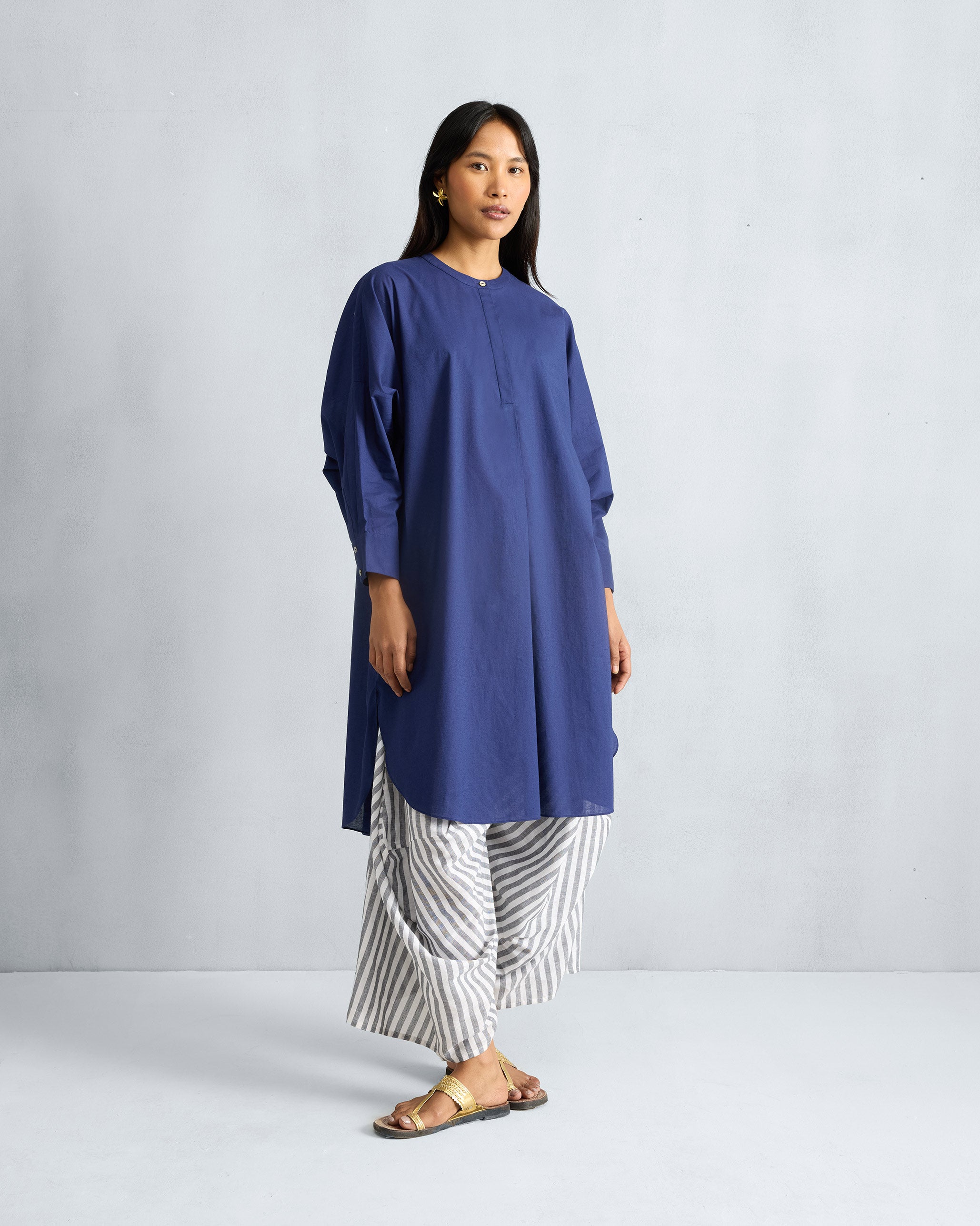 Lazy Sunday Tunic - Ink Blue