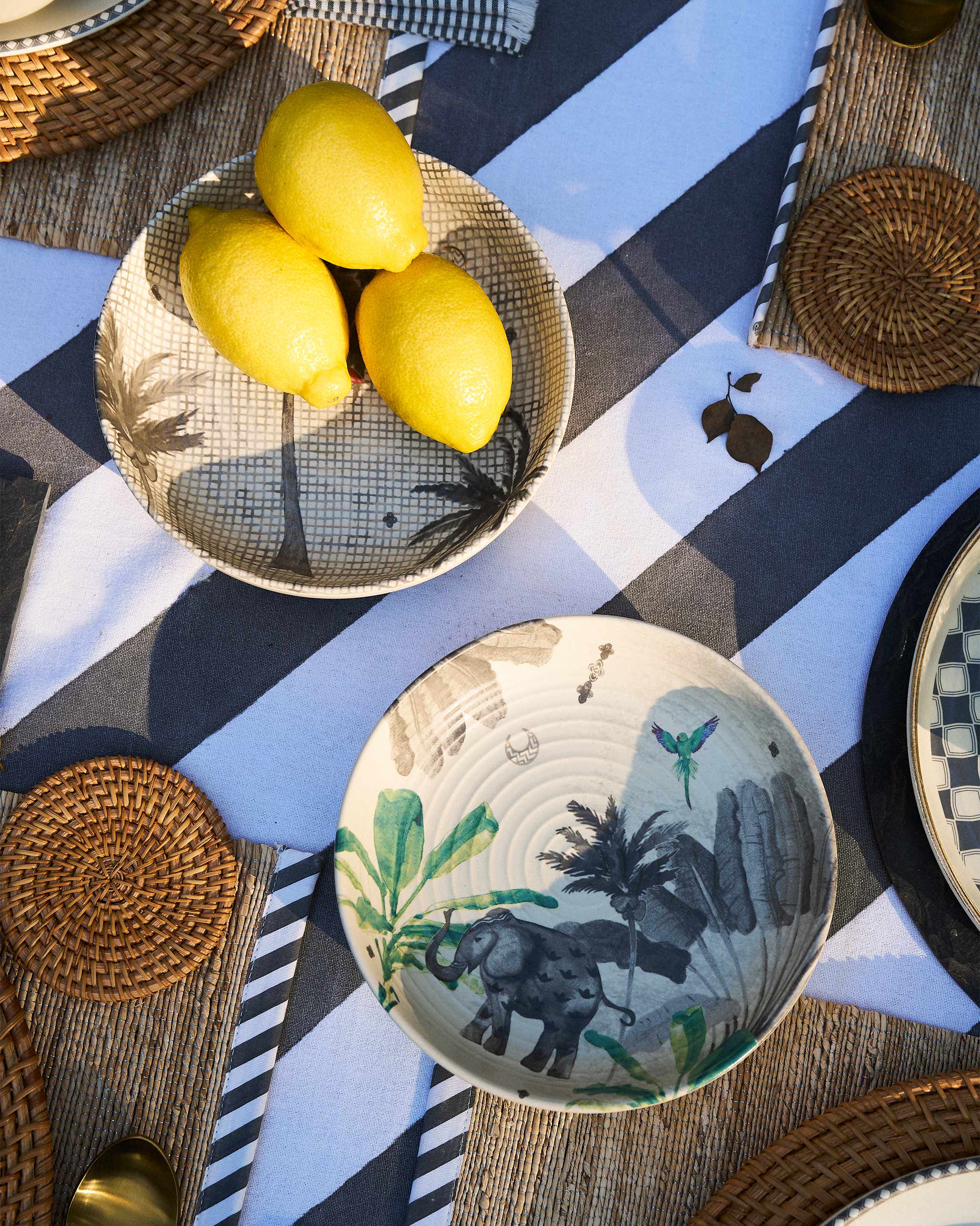 Haathi Shallow Bowl - Set of 2