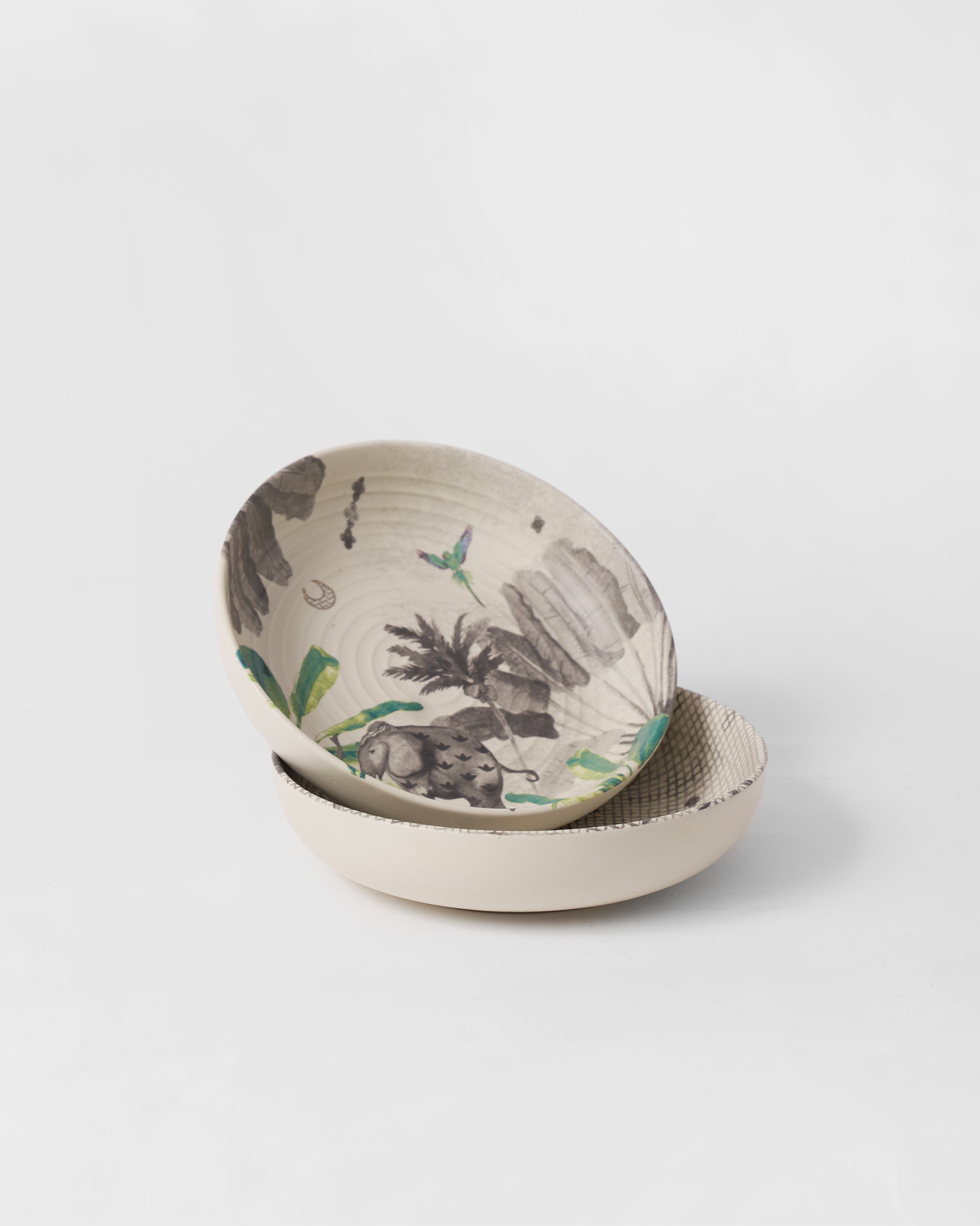 Haathi Shallow Bowl - Set of 2