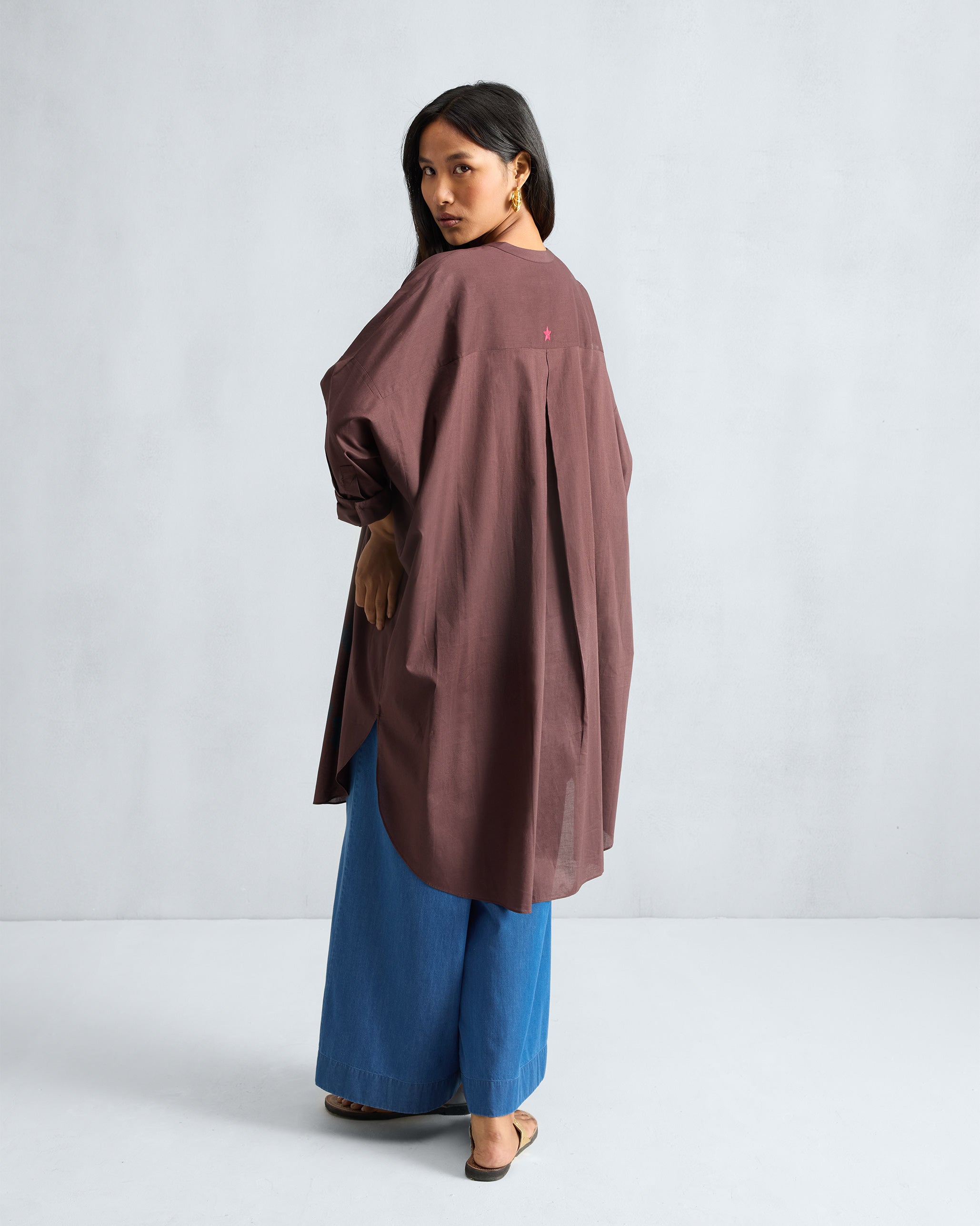 Lazy Sunday Tunic - Chocolate Plum