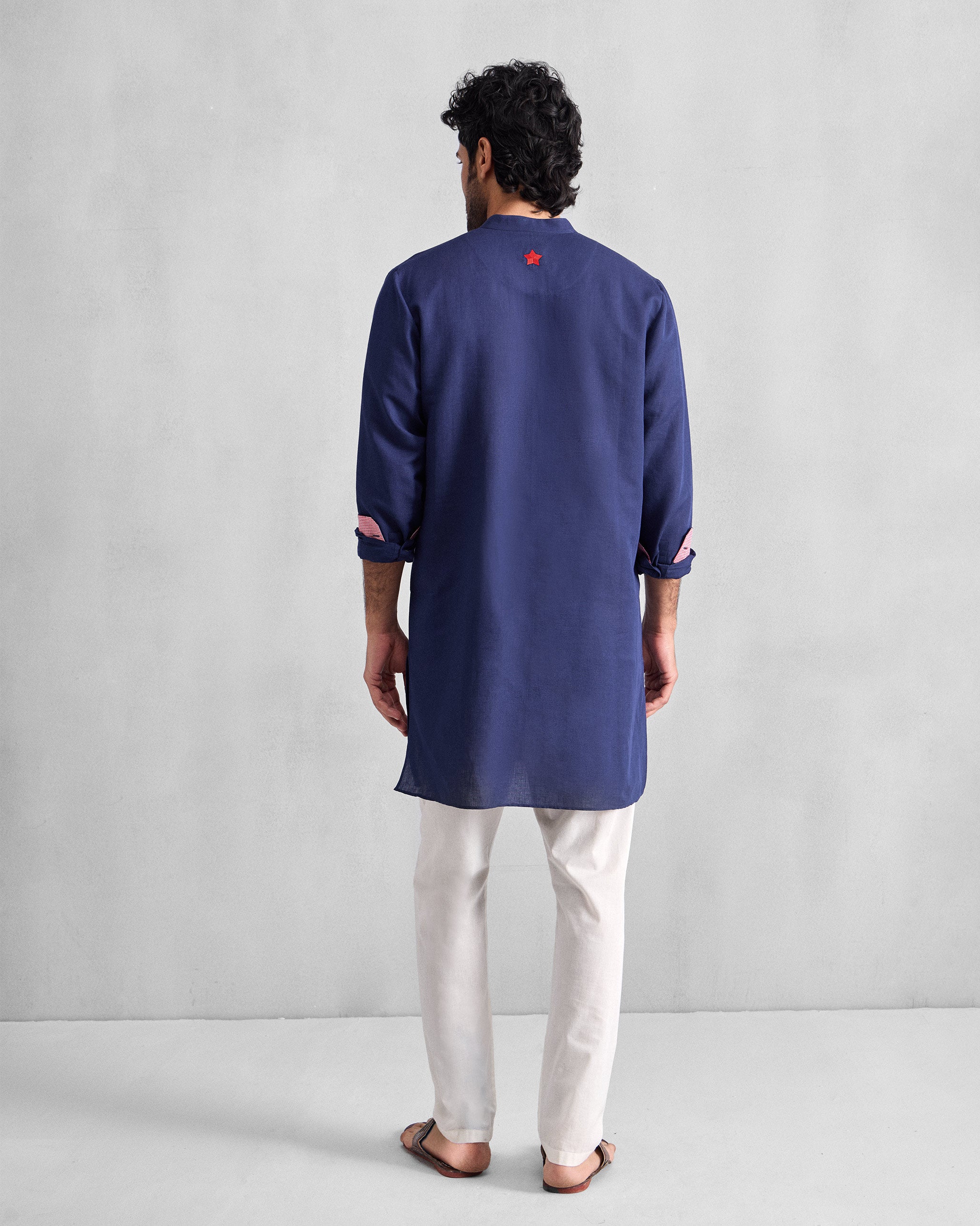 Chandni Chowk Kurta - Ink Blue