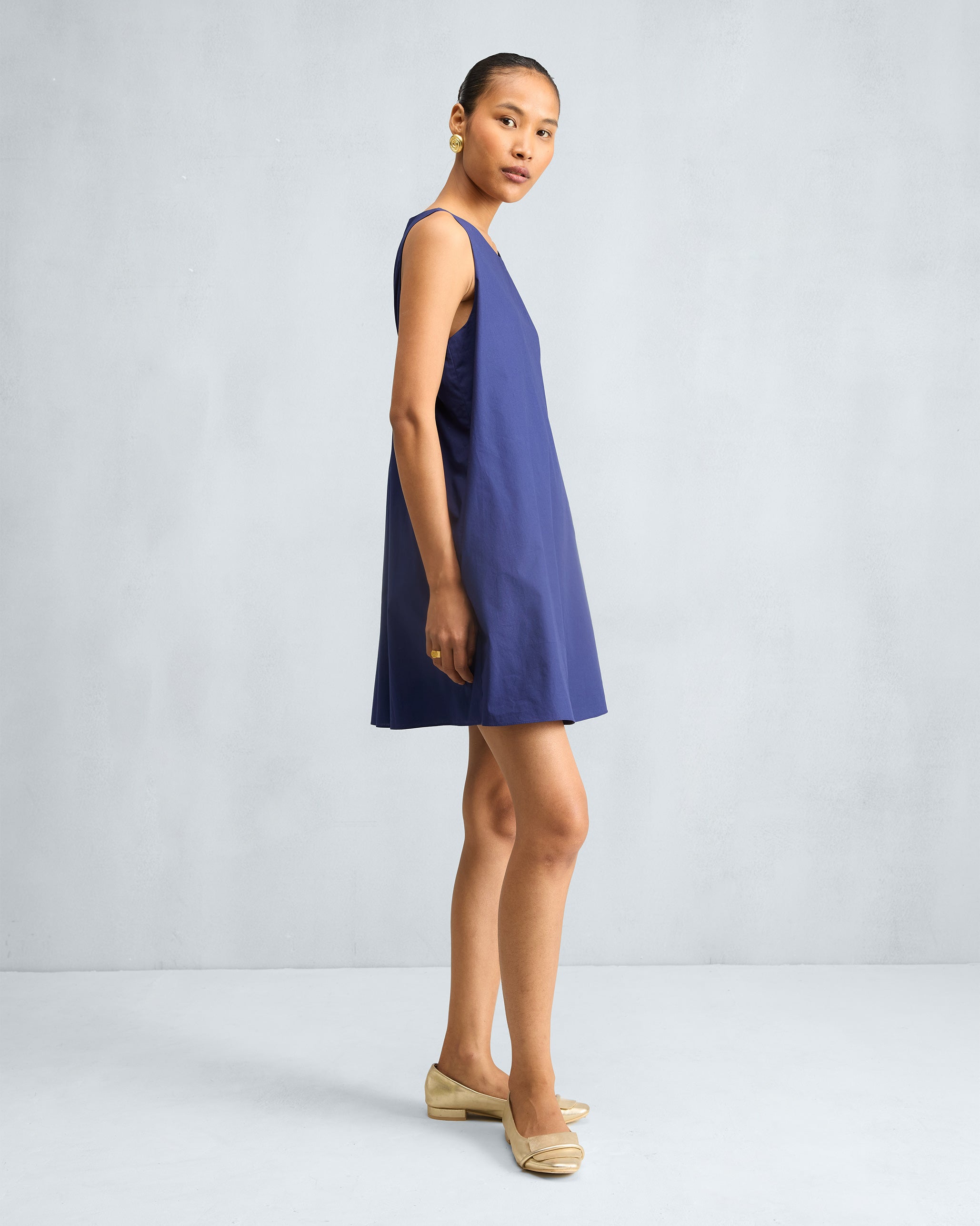 Short Racerback Dress - Ink Blue