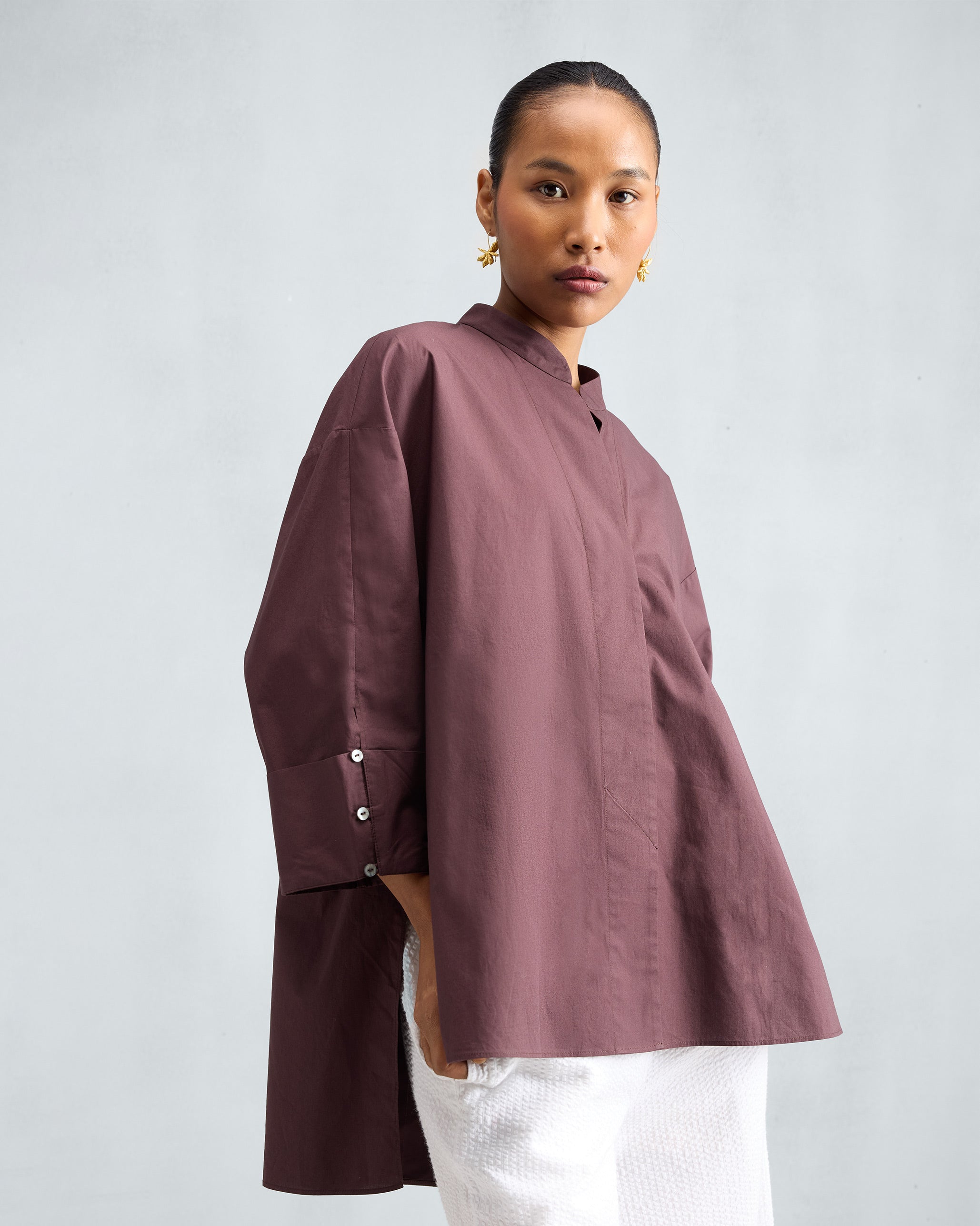 Cirrus Shirt - Chocolate Plum