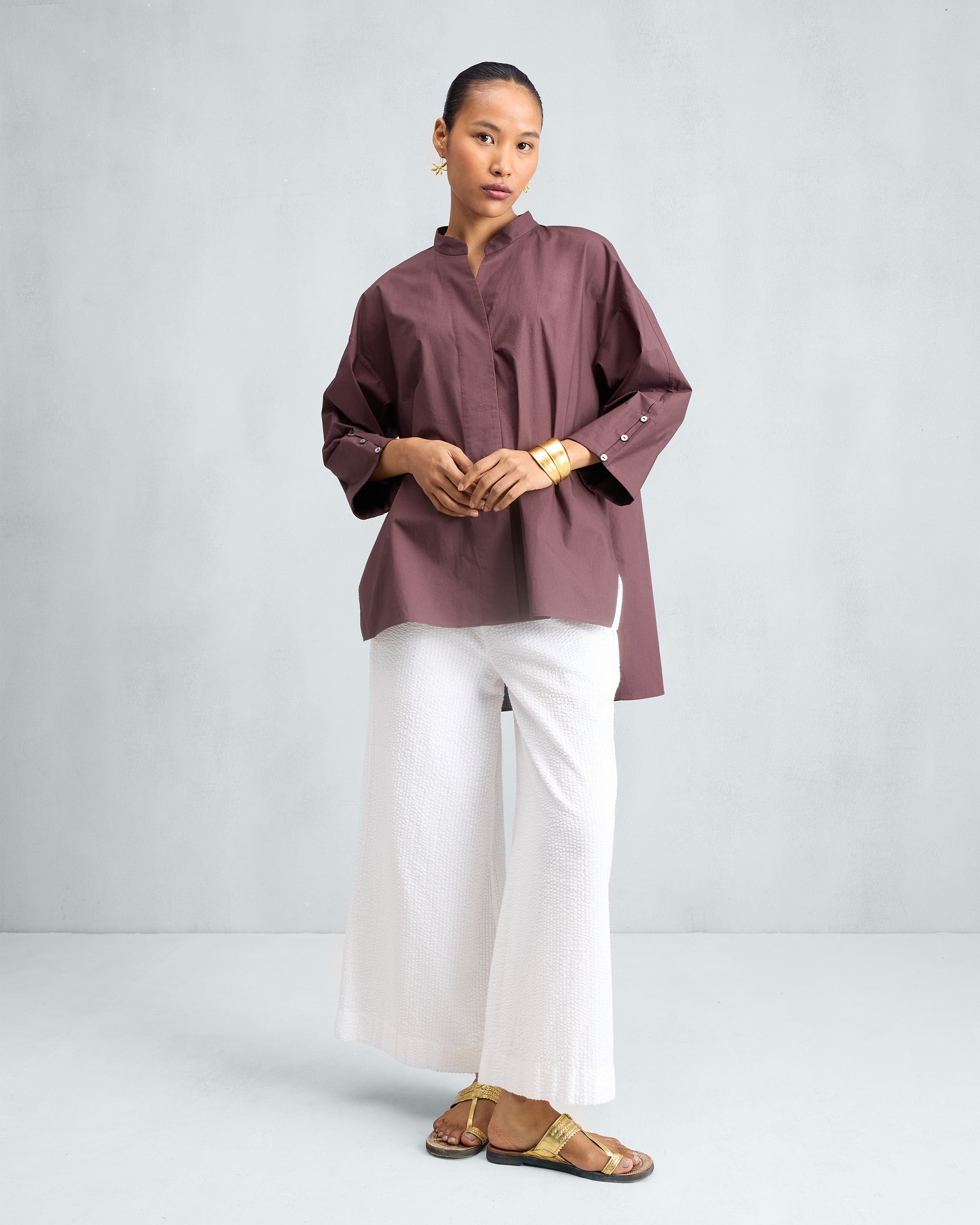 Cirrus Shirt - Chocolate Plum