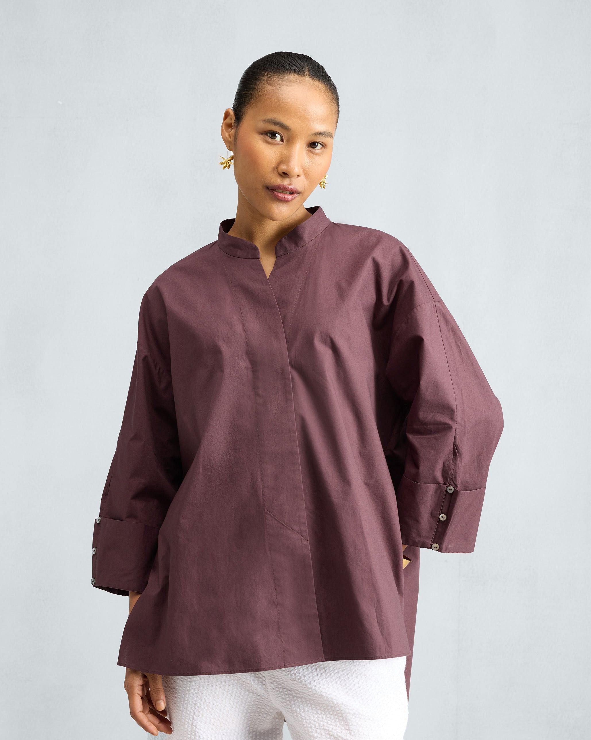 Cirrus Shirt - Chocolate Plum