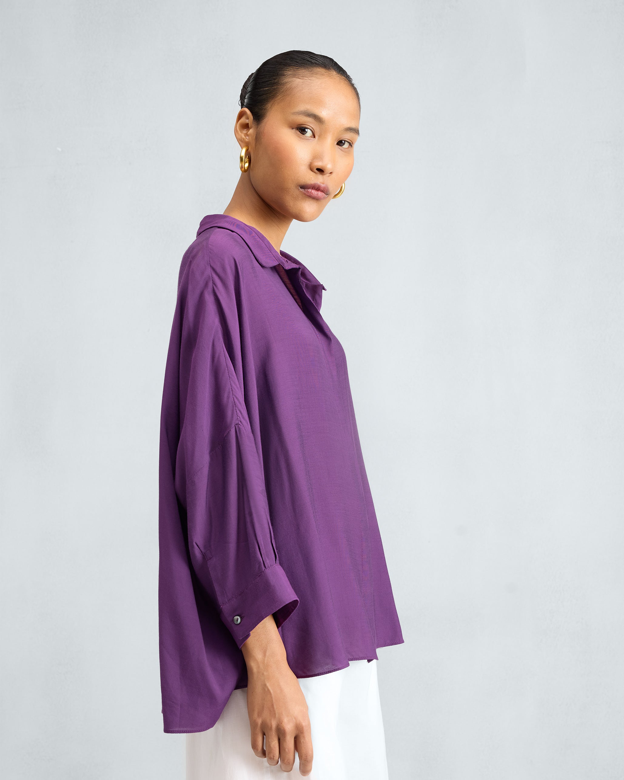 Boxy Shirt - Purple