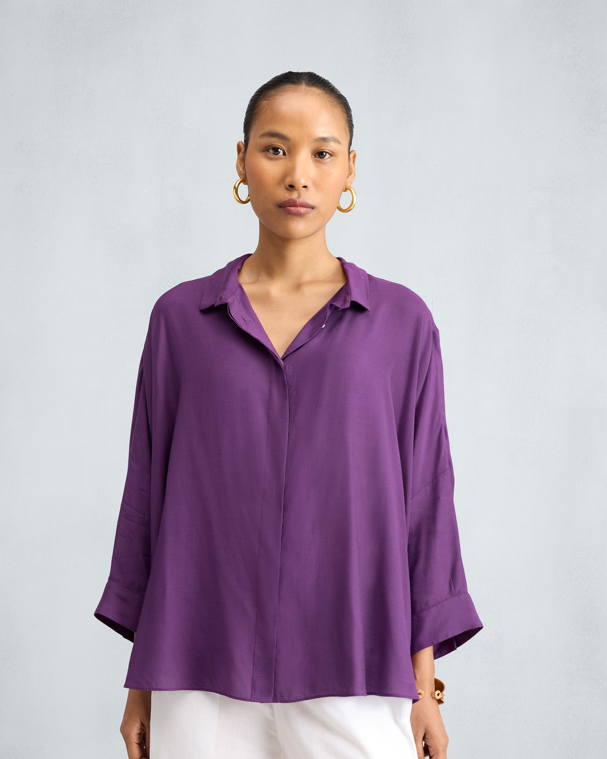 Boxy Shirt - Purple