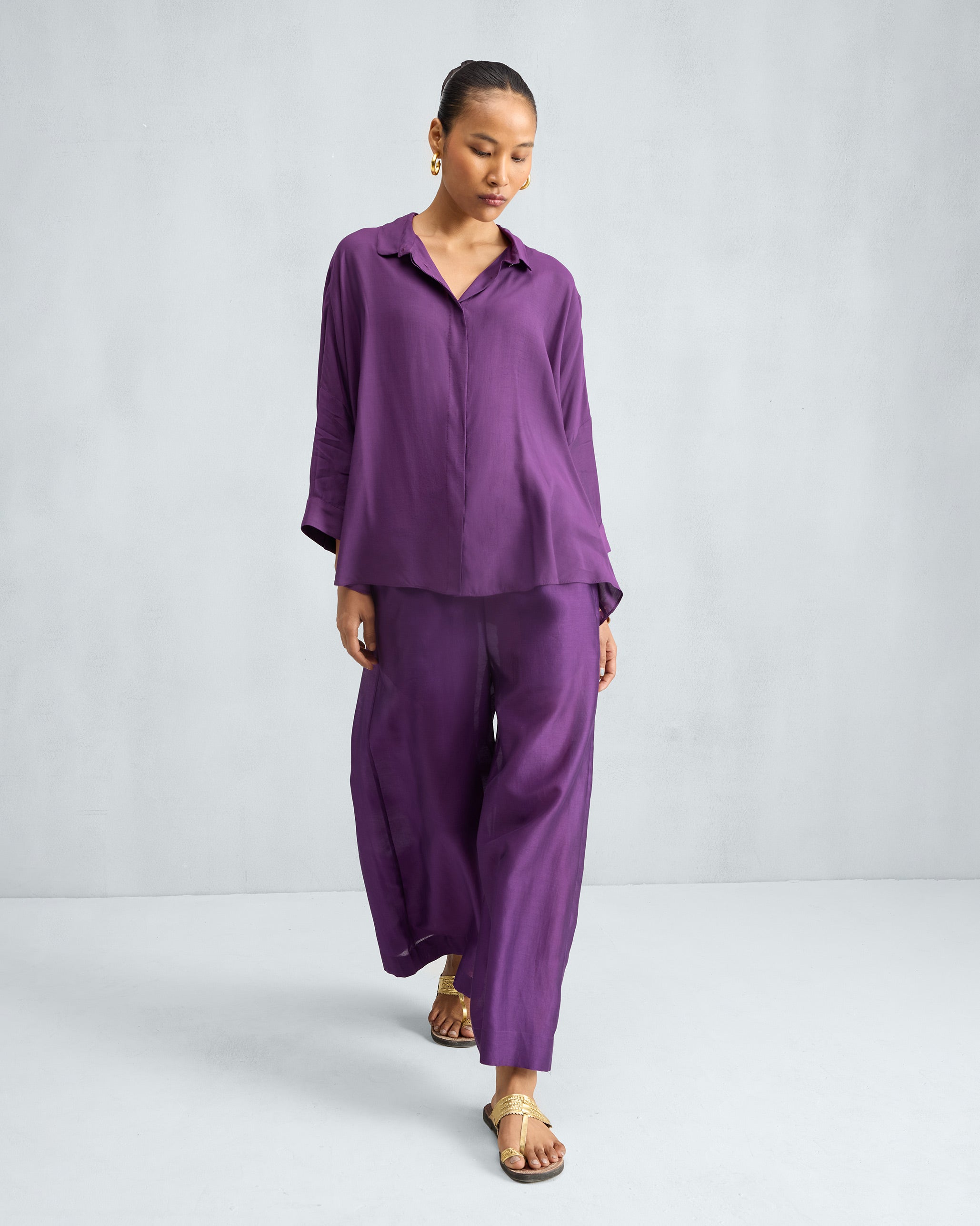 Boxy Shirt - Purple