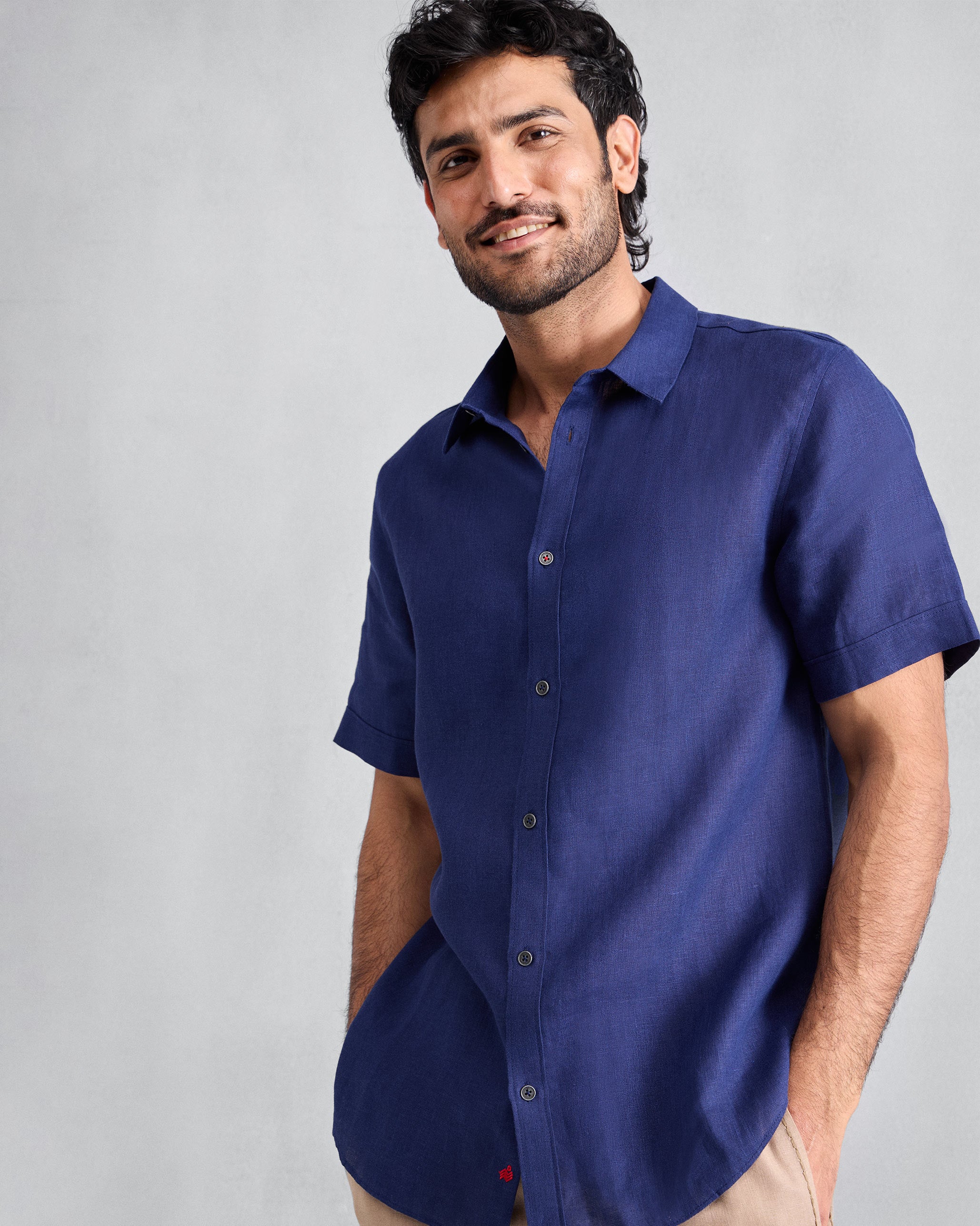 Half Sleeve Shirt - Ink Blue