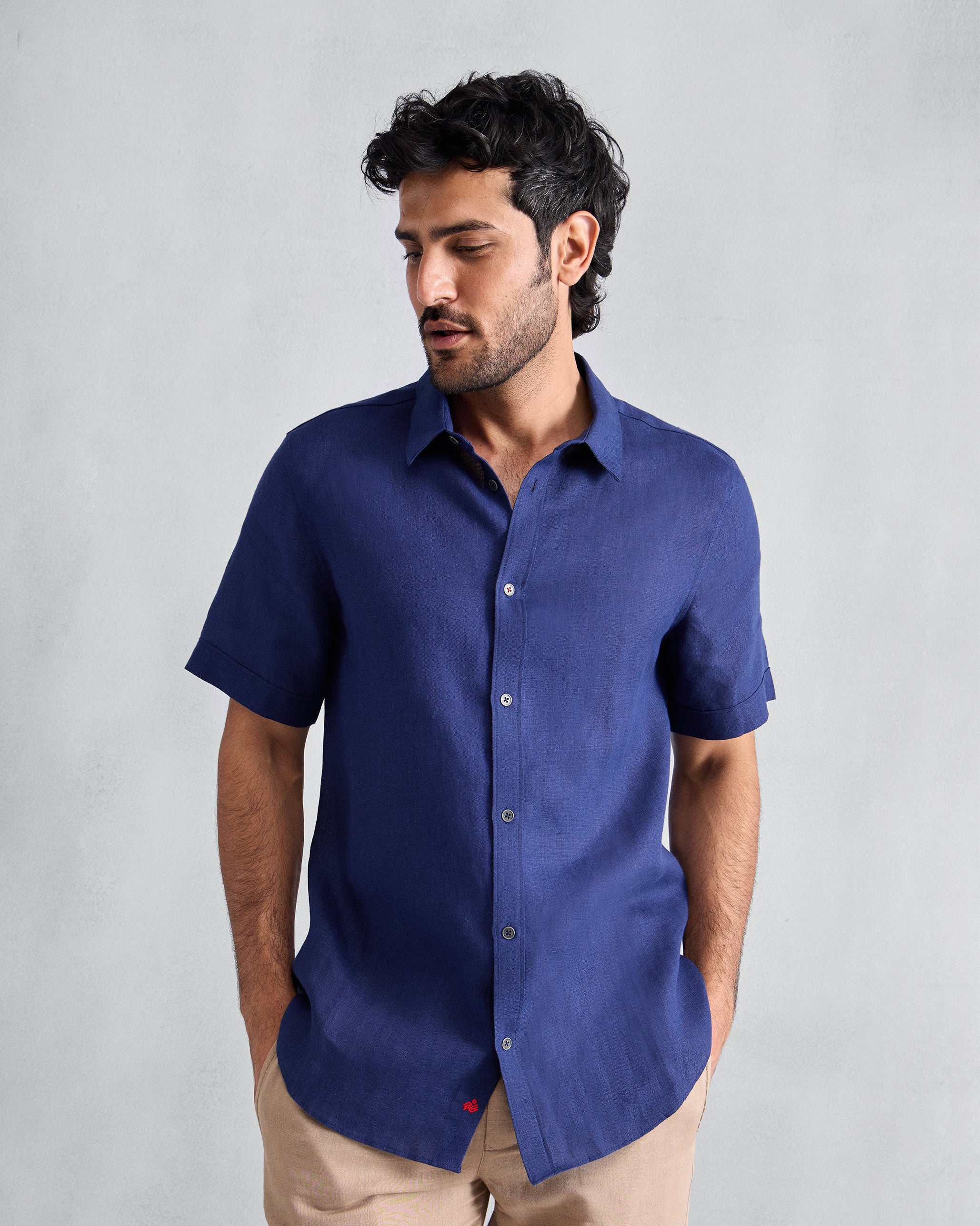 Half Sleeve Shirt - Ink Blue