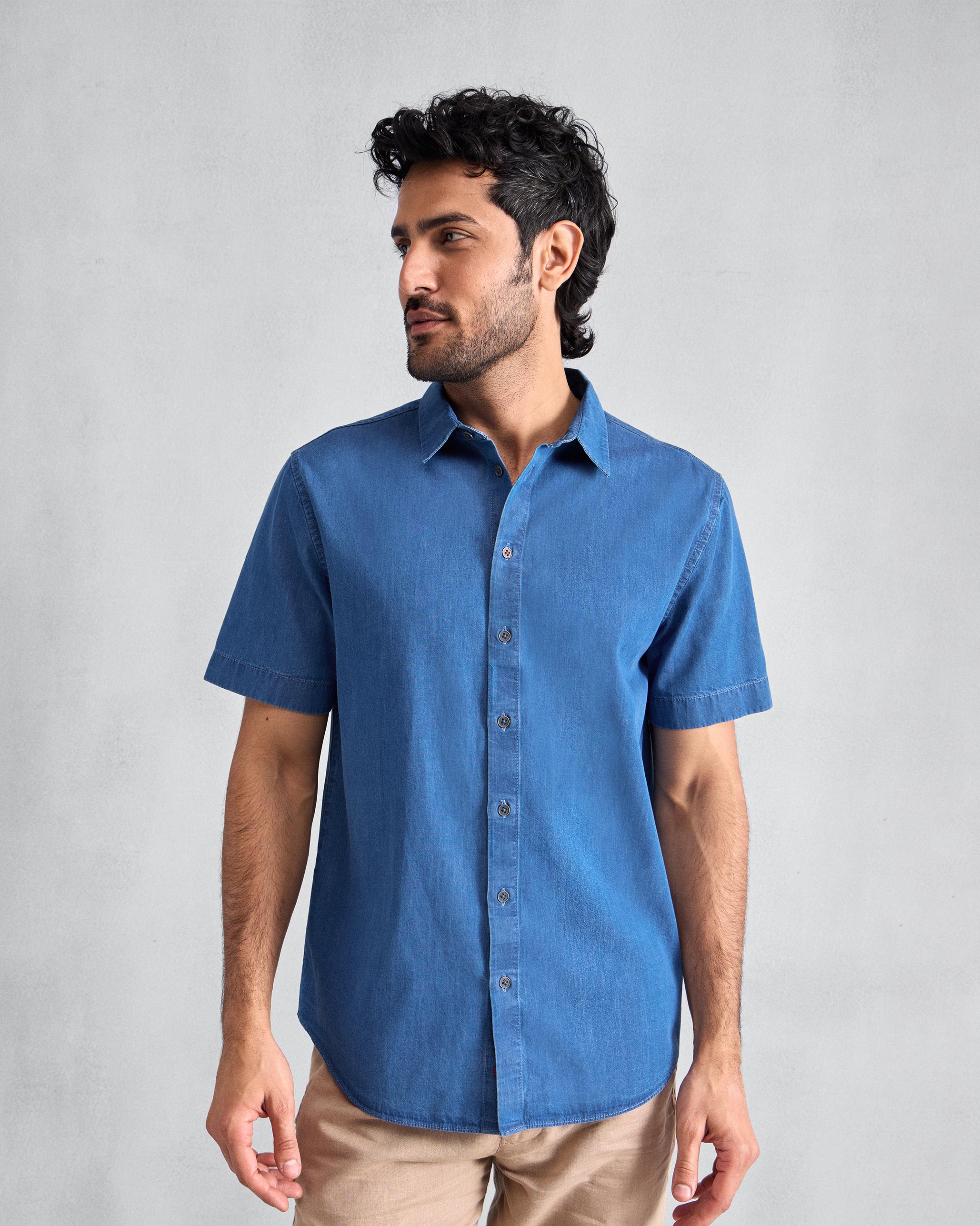 Half Sleeve Shirt - Denim