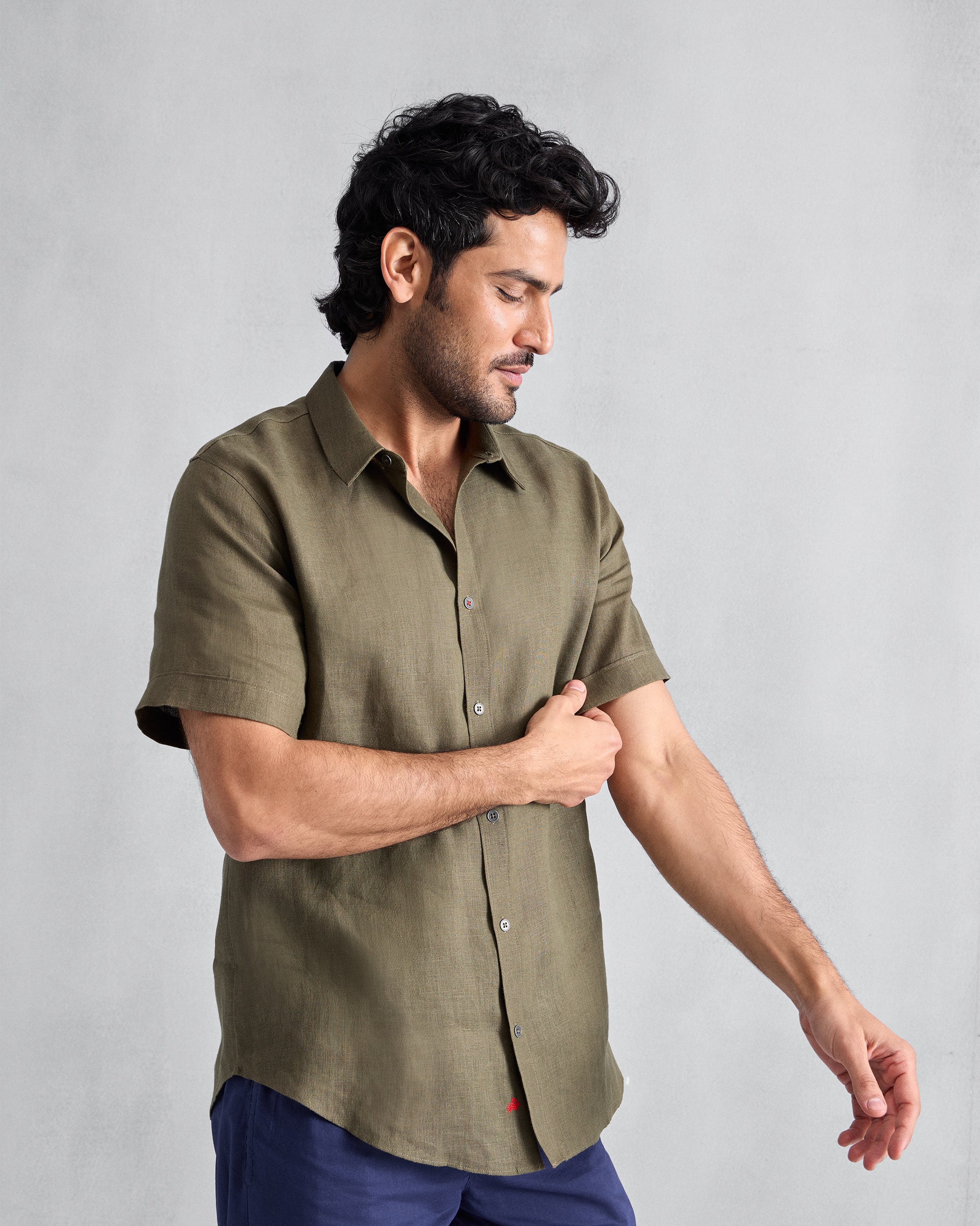 Half Sleeve Shirt - Olive