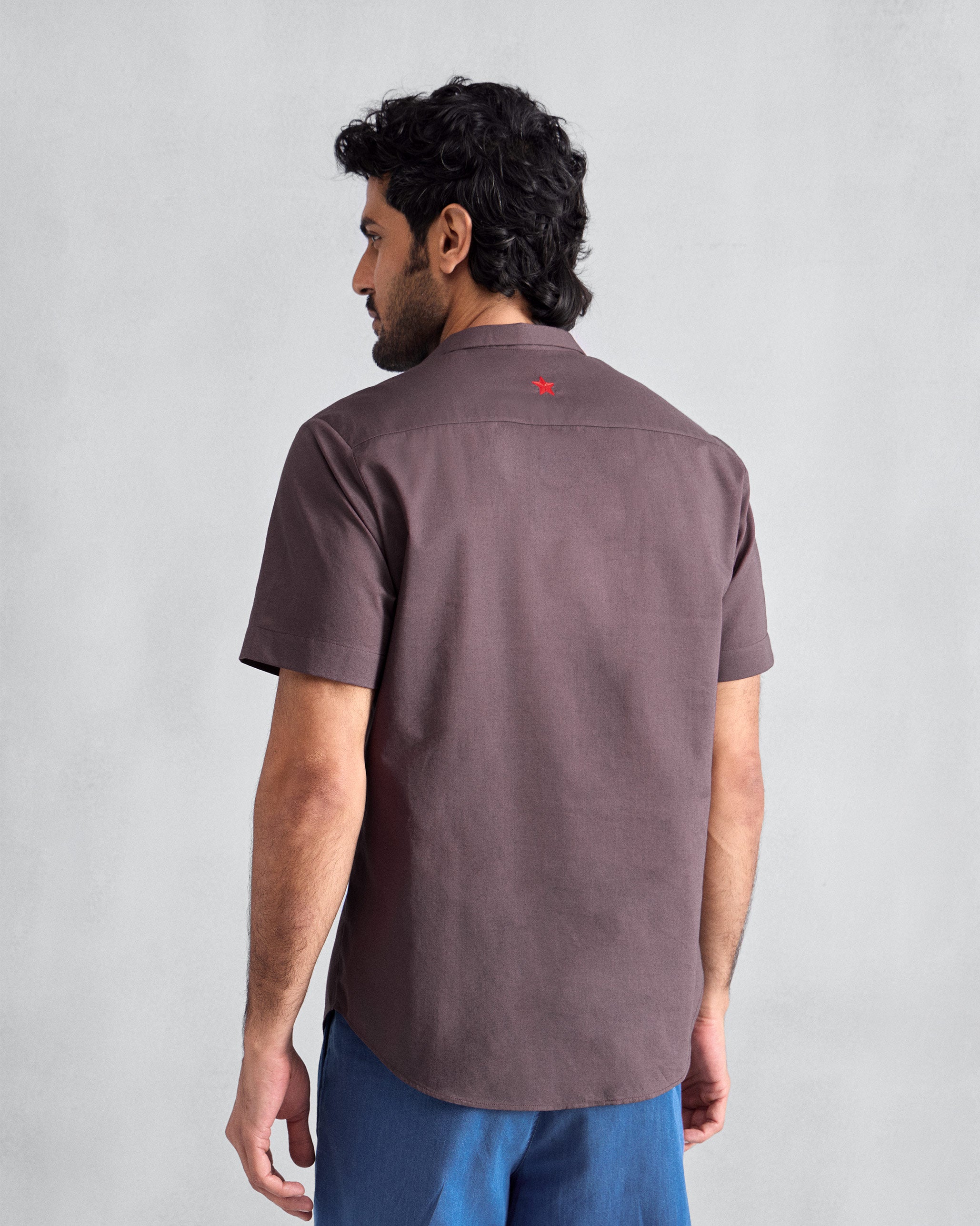 Riverine Shirt - Chocolate Plum