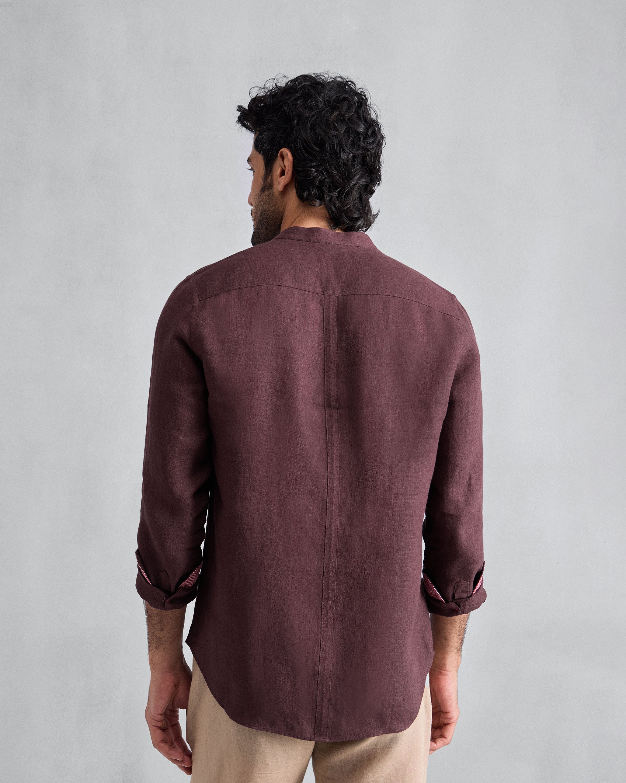 Nawab Shirt - Chocolate Plum