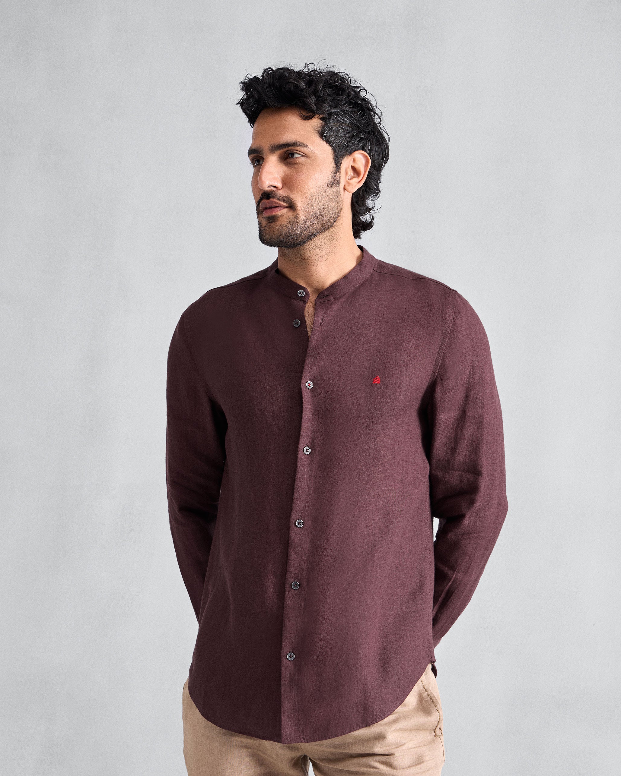 Nawab Shirt - Chocolate Plum