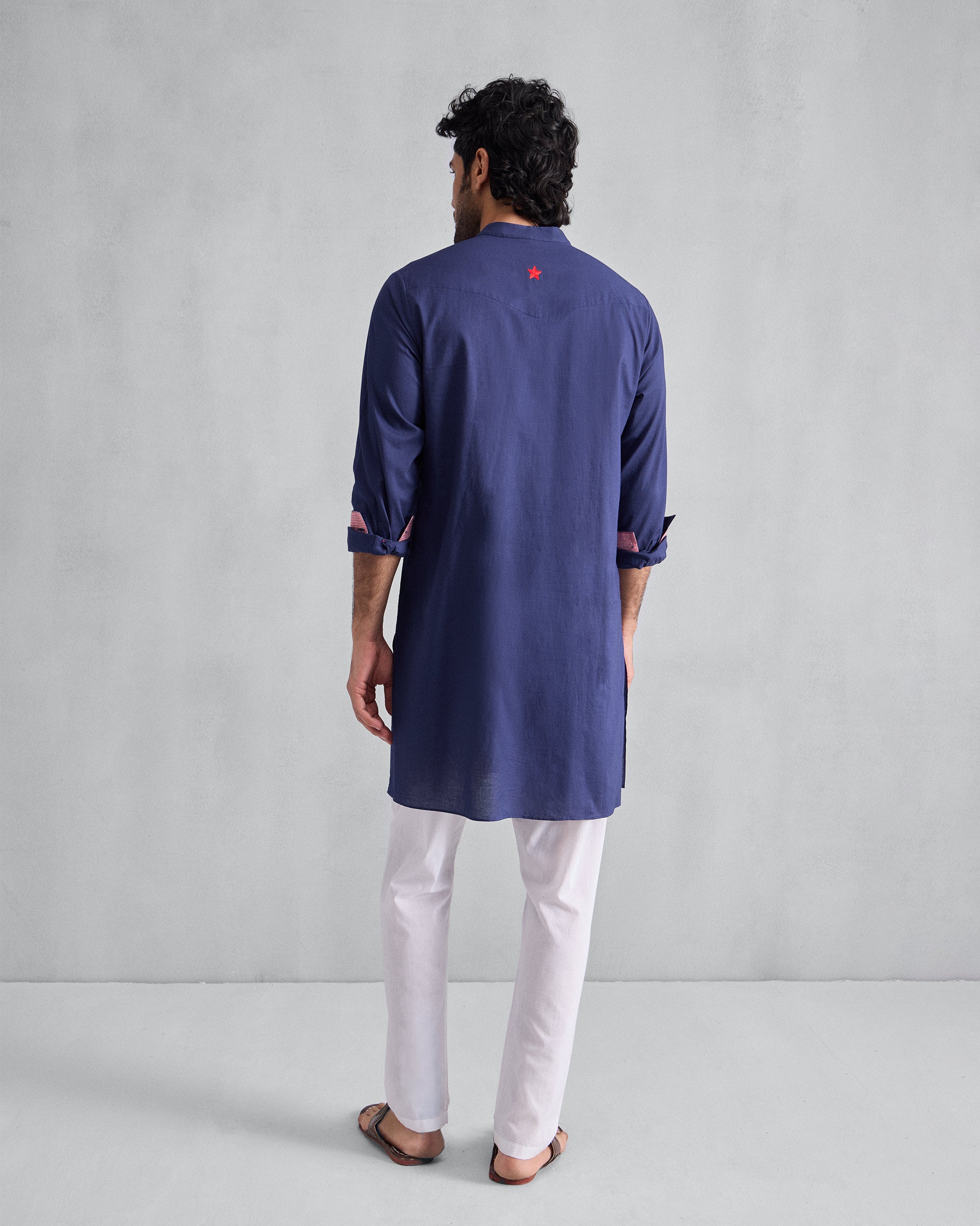 Pondicherry Kurta - Ink Blue