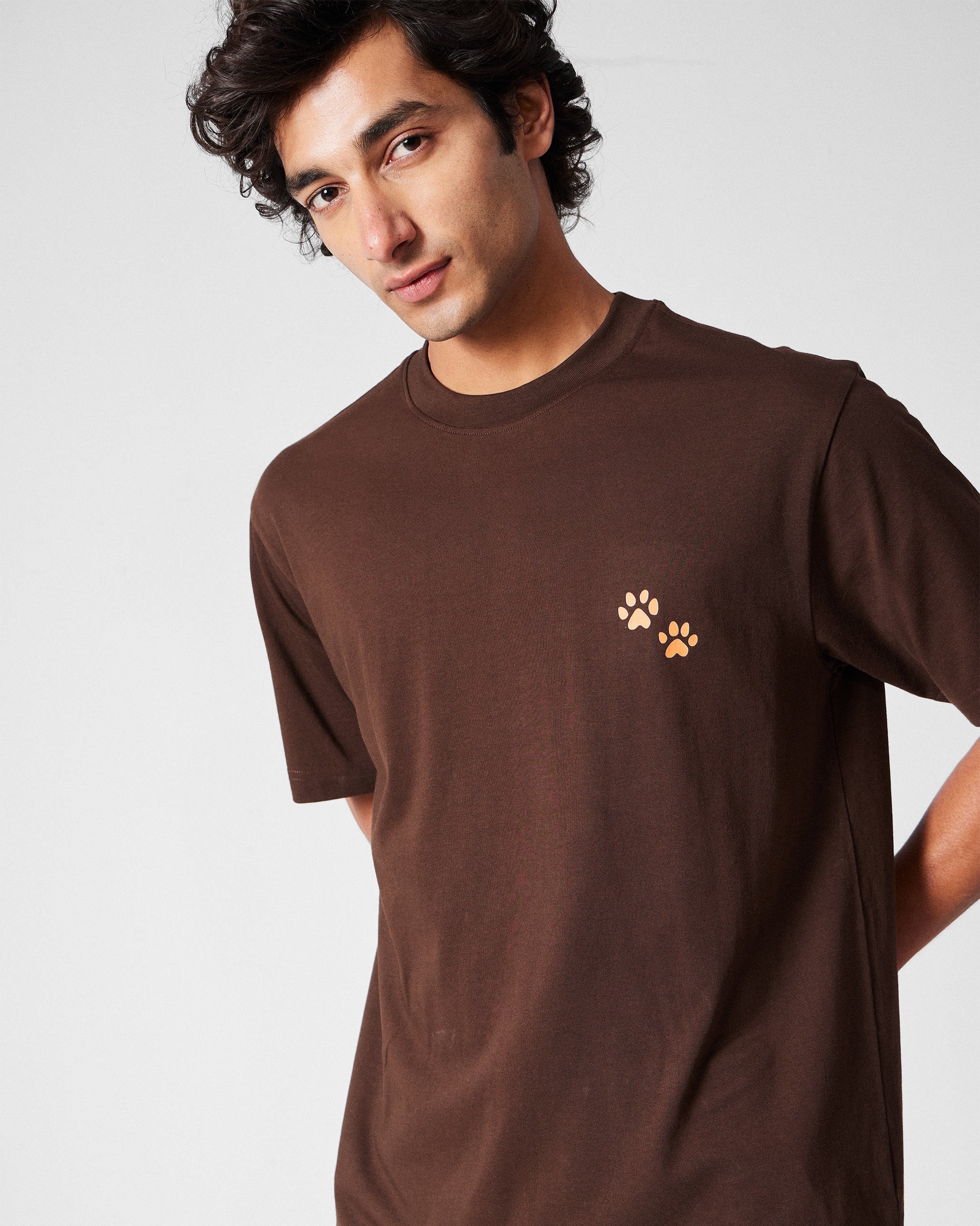 Leap T-Shirt - Brown