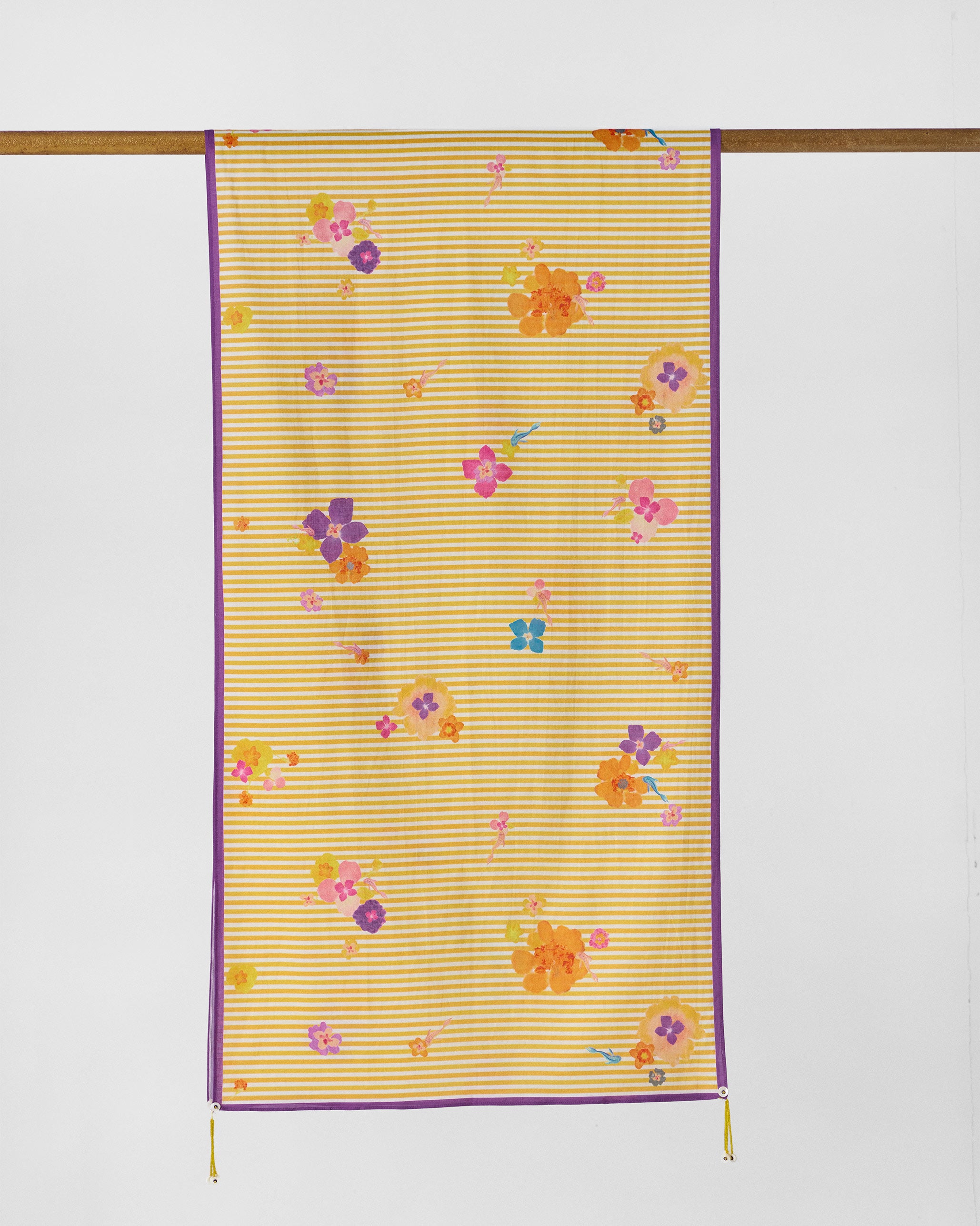 Basant Bloom Scarf - Yellow