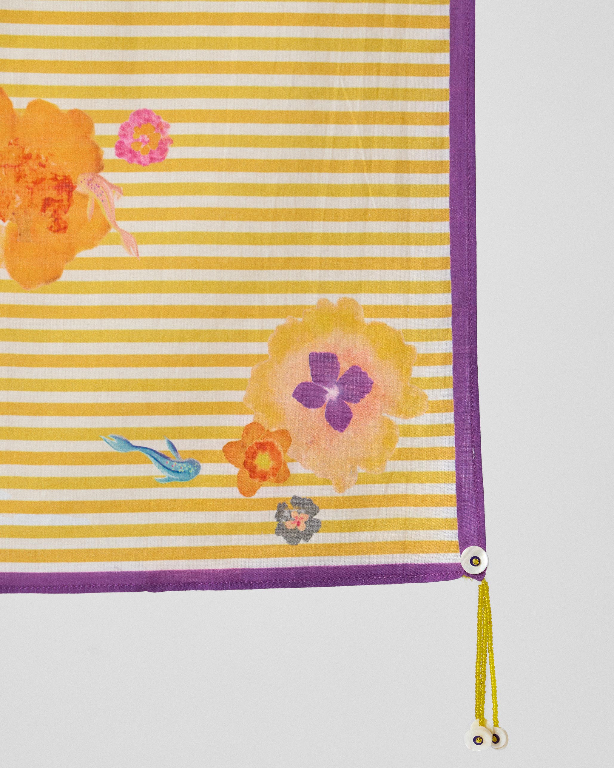 Basant Bloom Scarf - Yellow