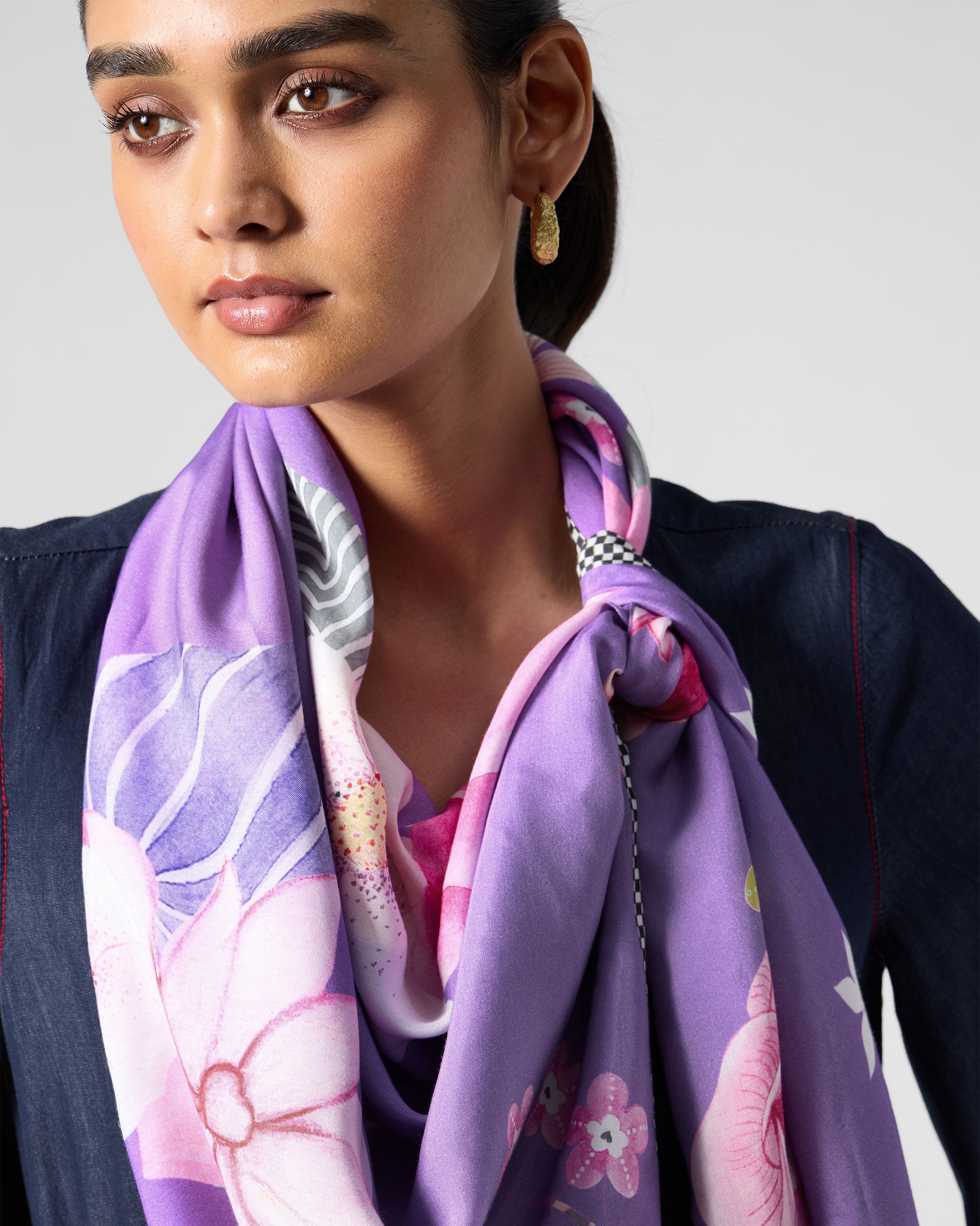Secret Garden Scarf - Lilac