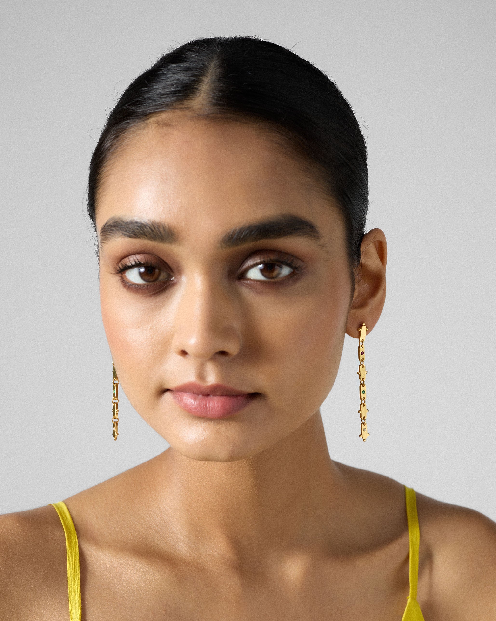 Ladder Earrings - Gold