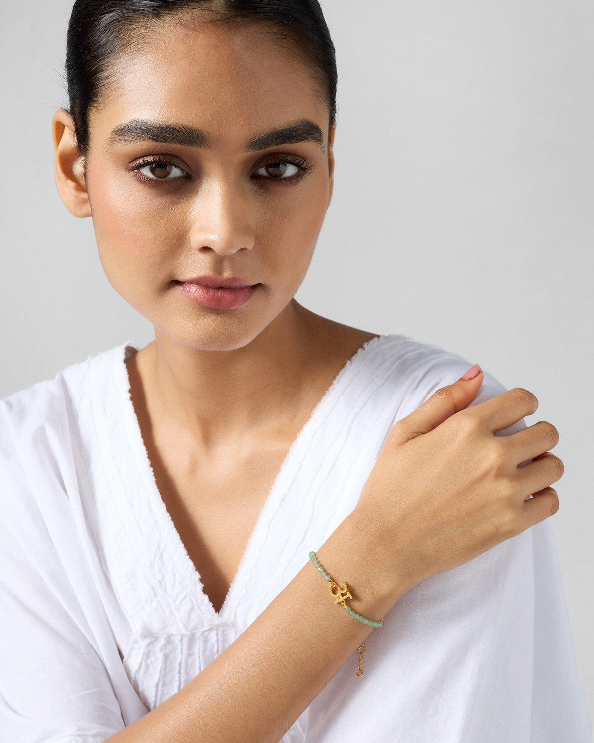 Akshar Bracelet (A) - Gold