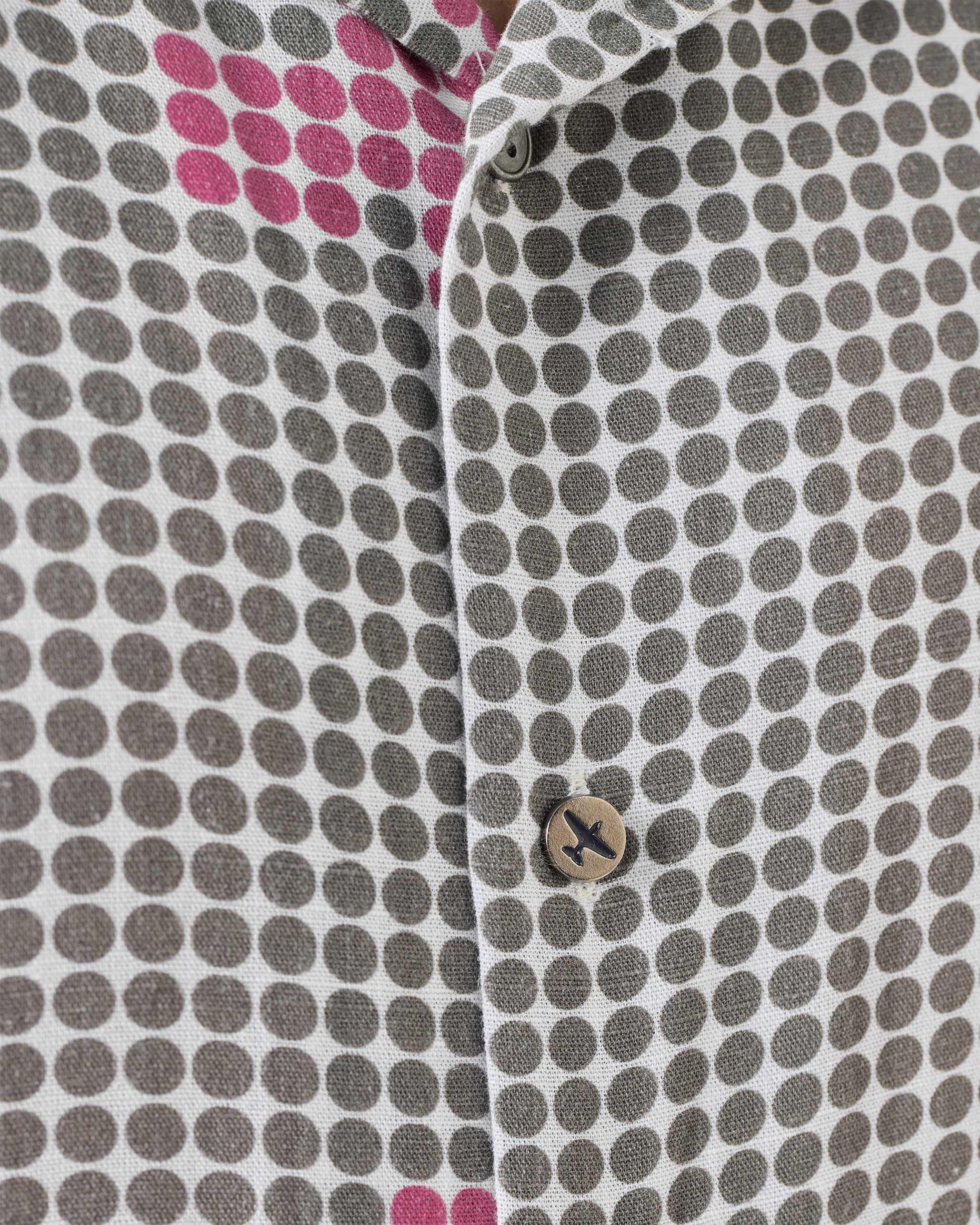 Mistari Shirt - Charcoal Dot Printed