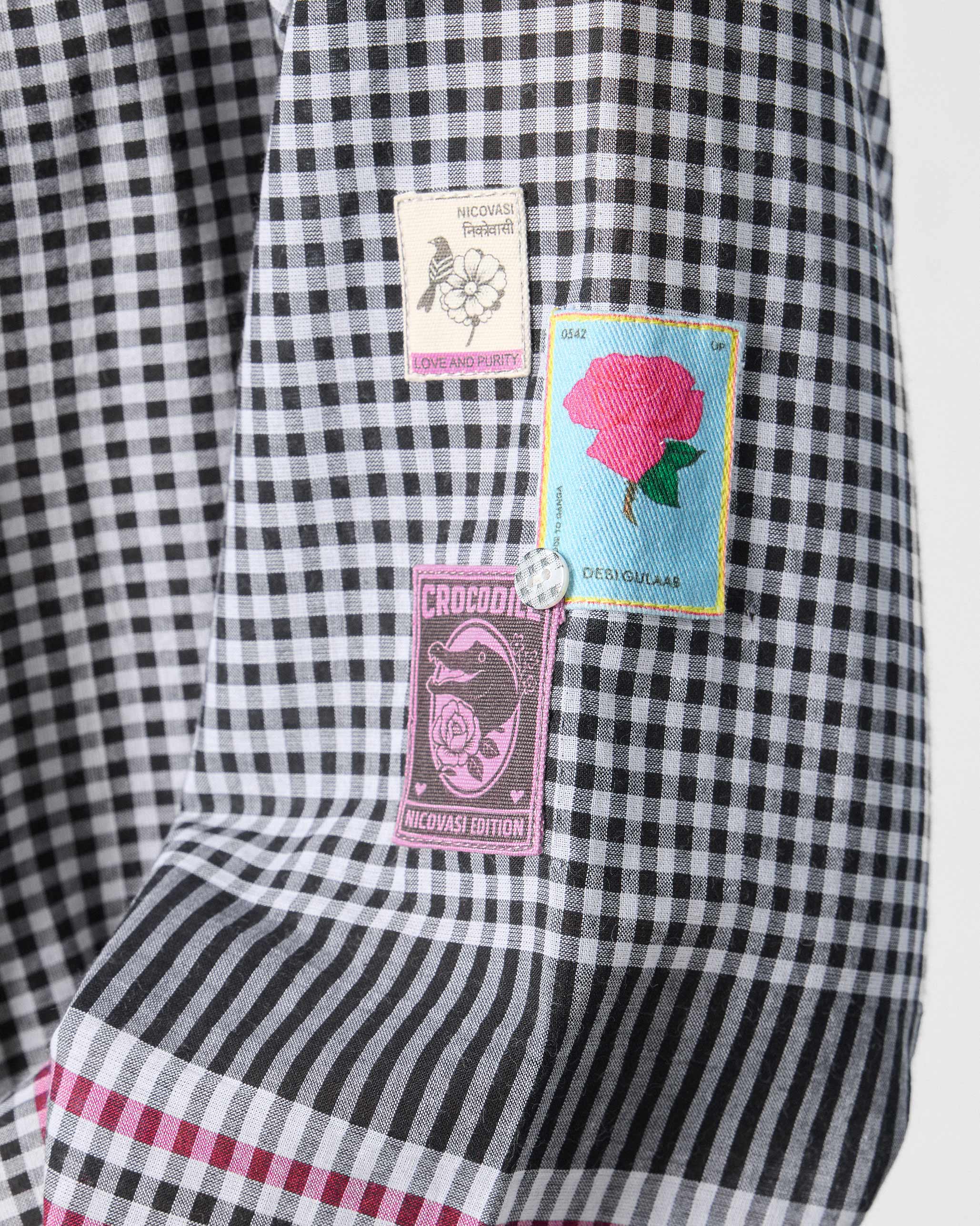 Leah Kurta - Black & White Checks