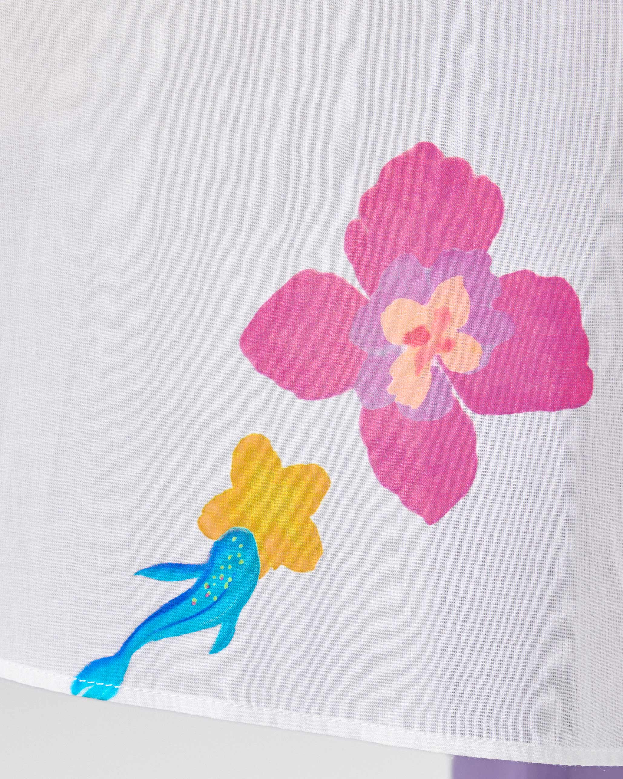 Mirage Kurta - Ivory & Pink Printed