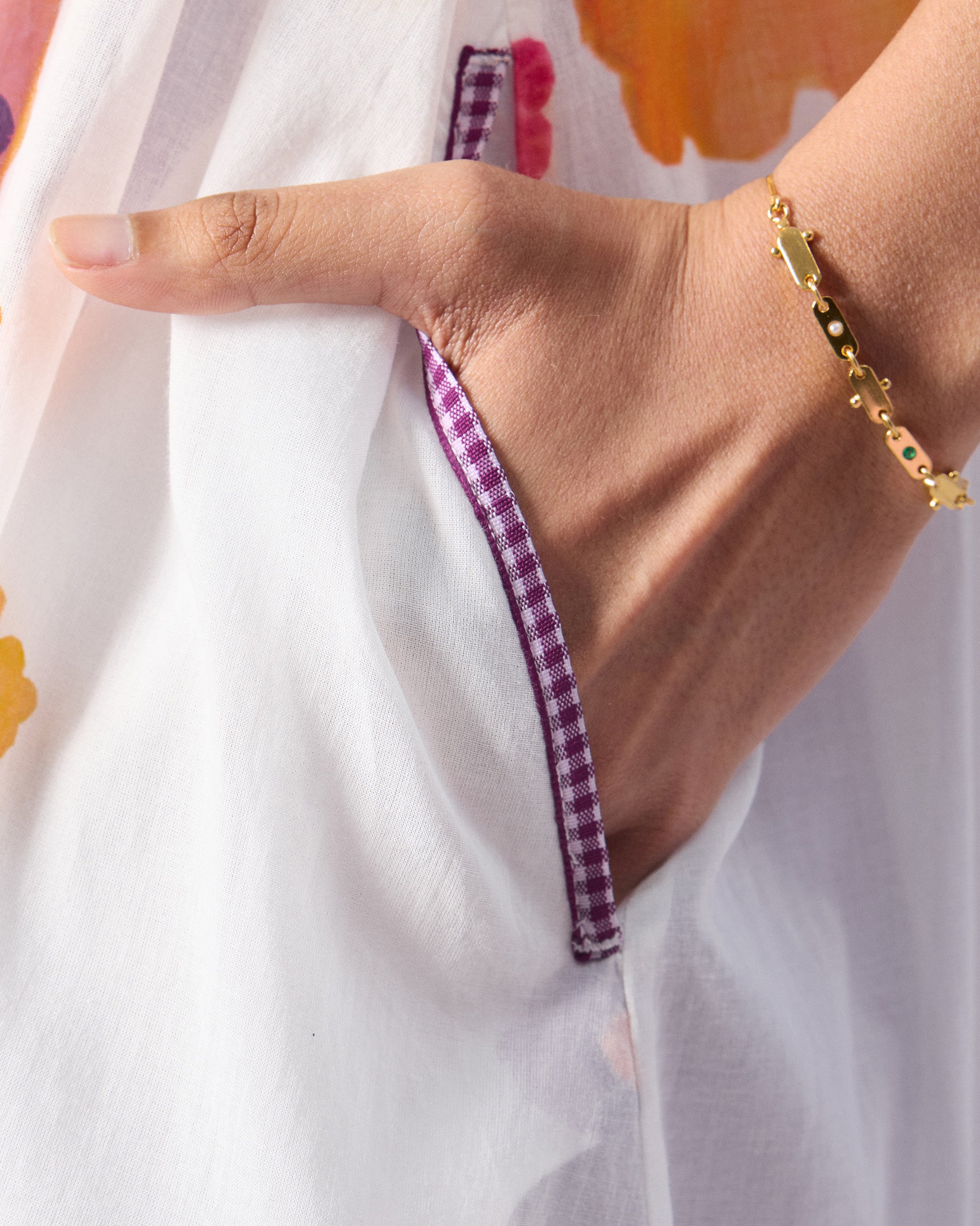 Mirage Kurta - Ivory & Pink Printed