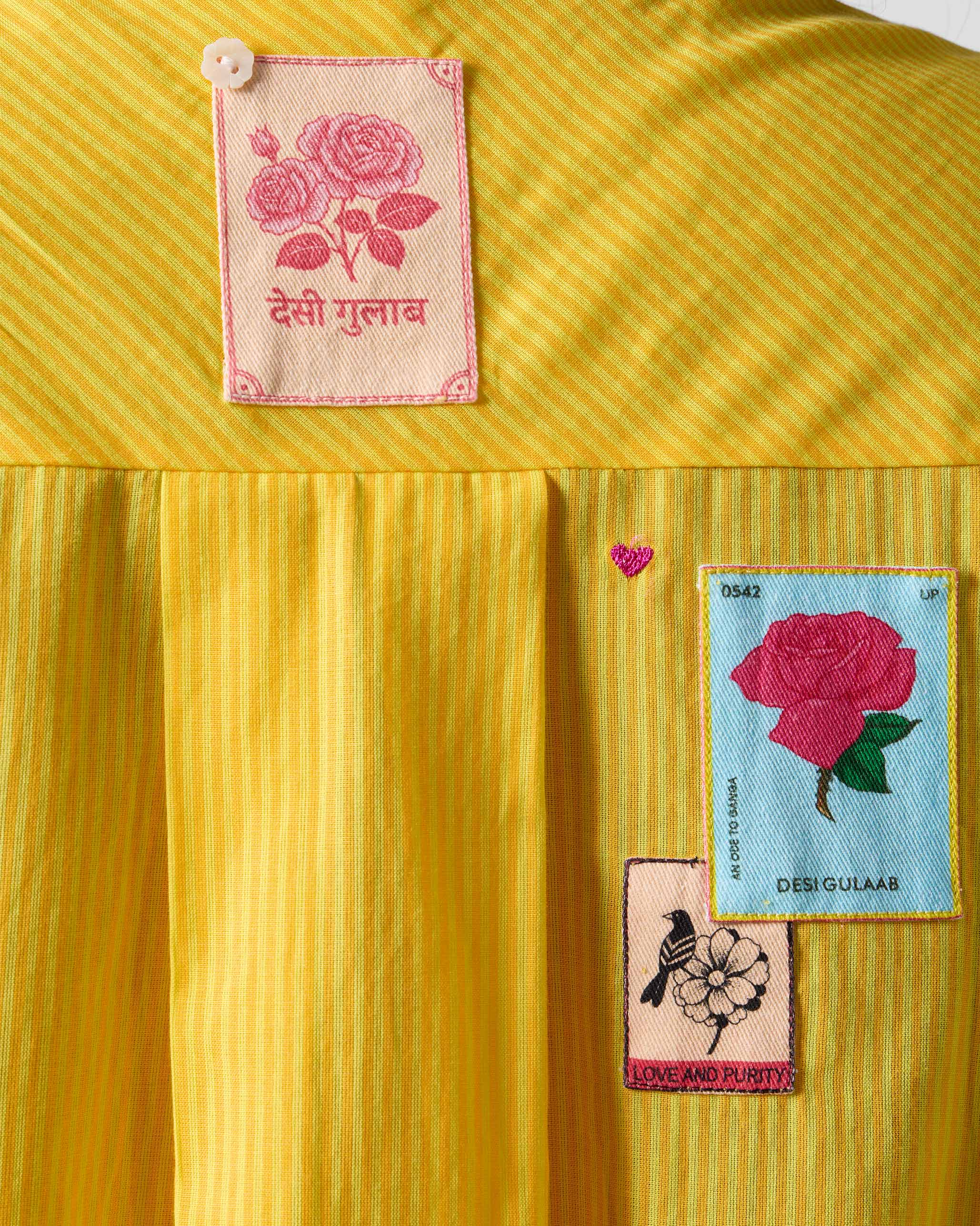 Ceylon Shirt - Yellow Stripes