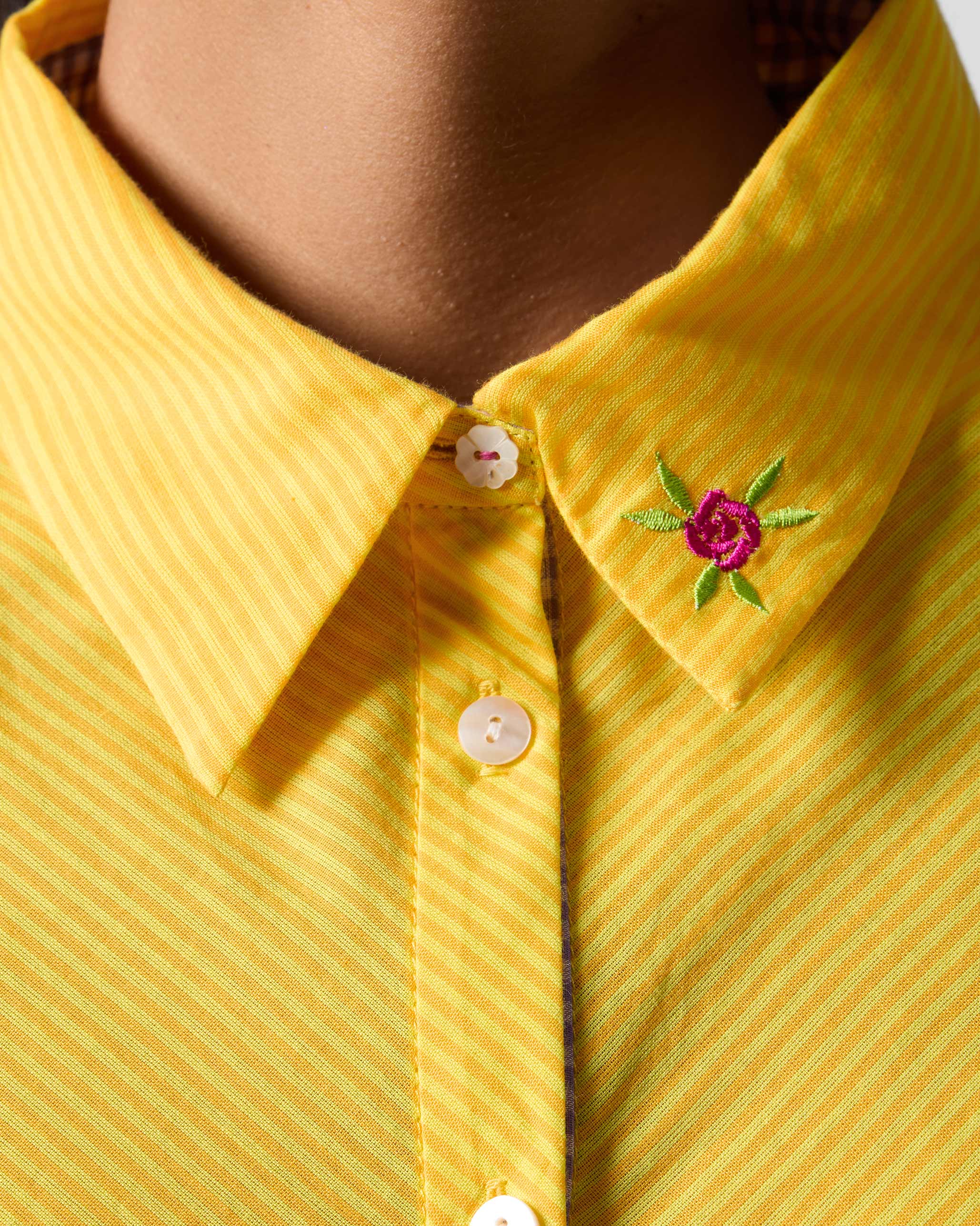 Ceylon Shirt - Yellow Stripes
