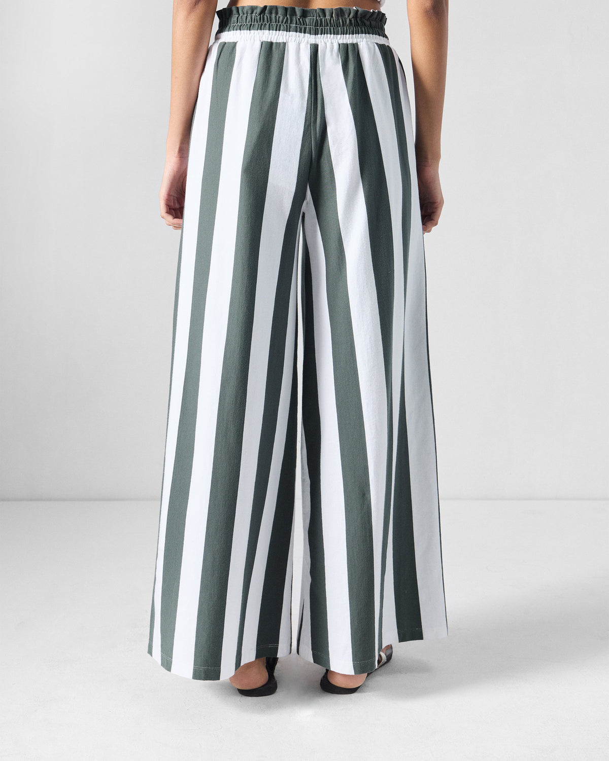 Nova Pants - Charcoal & White Stripes