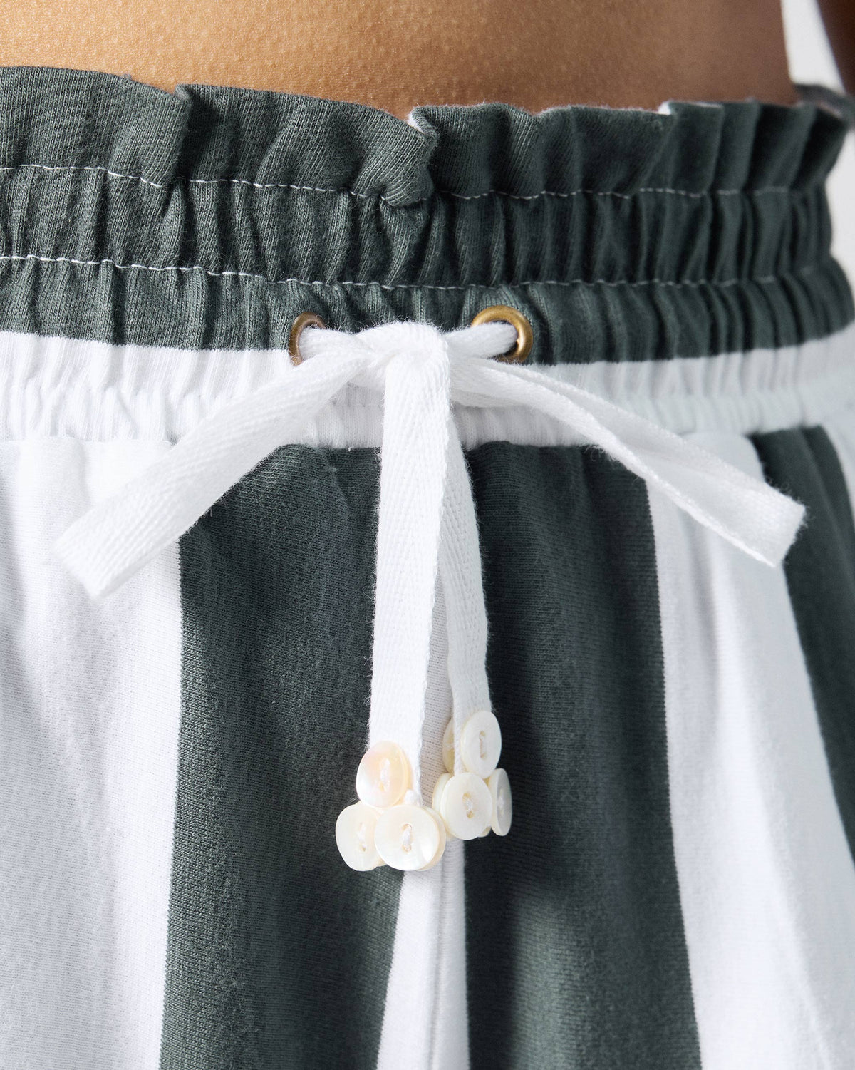 Nova Pants - Charcoal & White Stripes