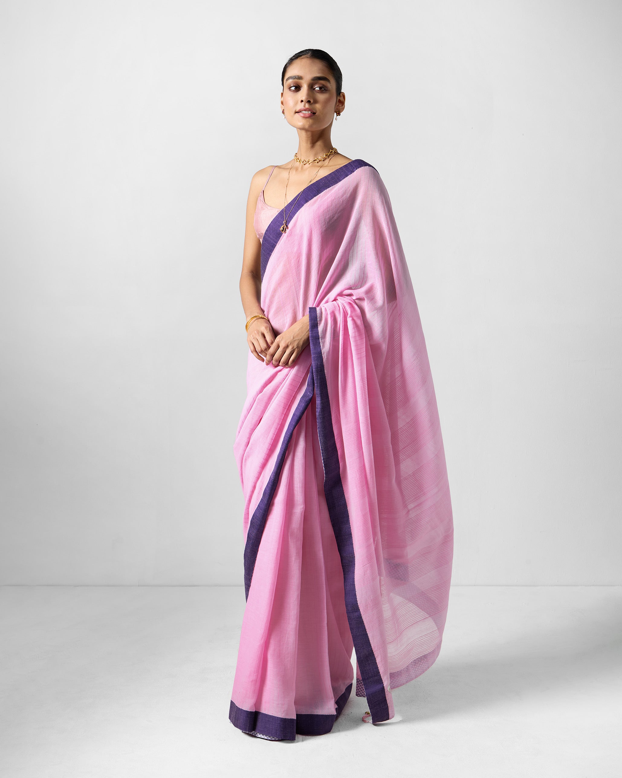 Noor Sari - Pink & Purple