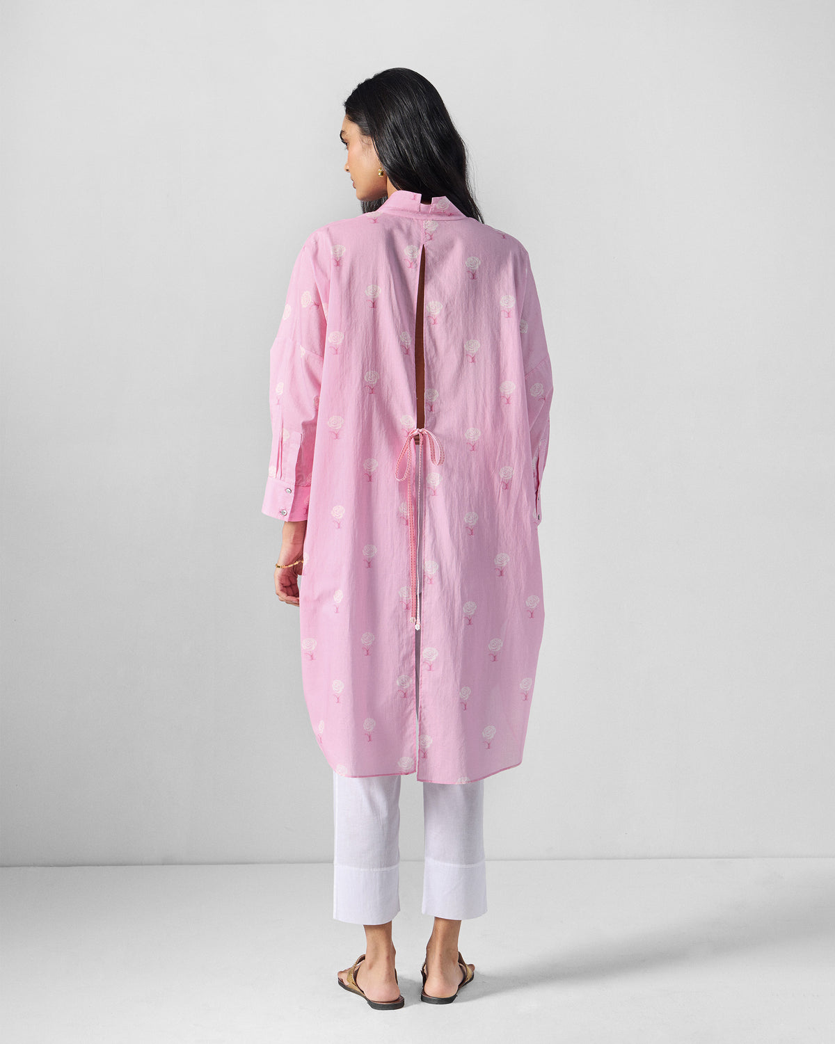 Raha Tunic - Printed Organic Cotton Voile Relaxed Fit