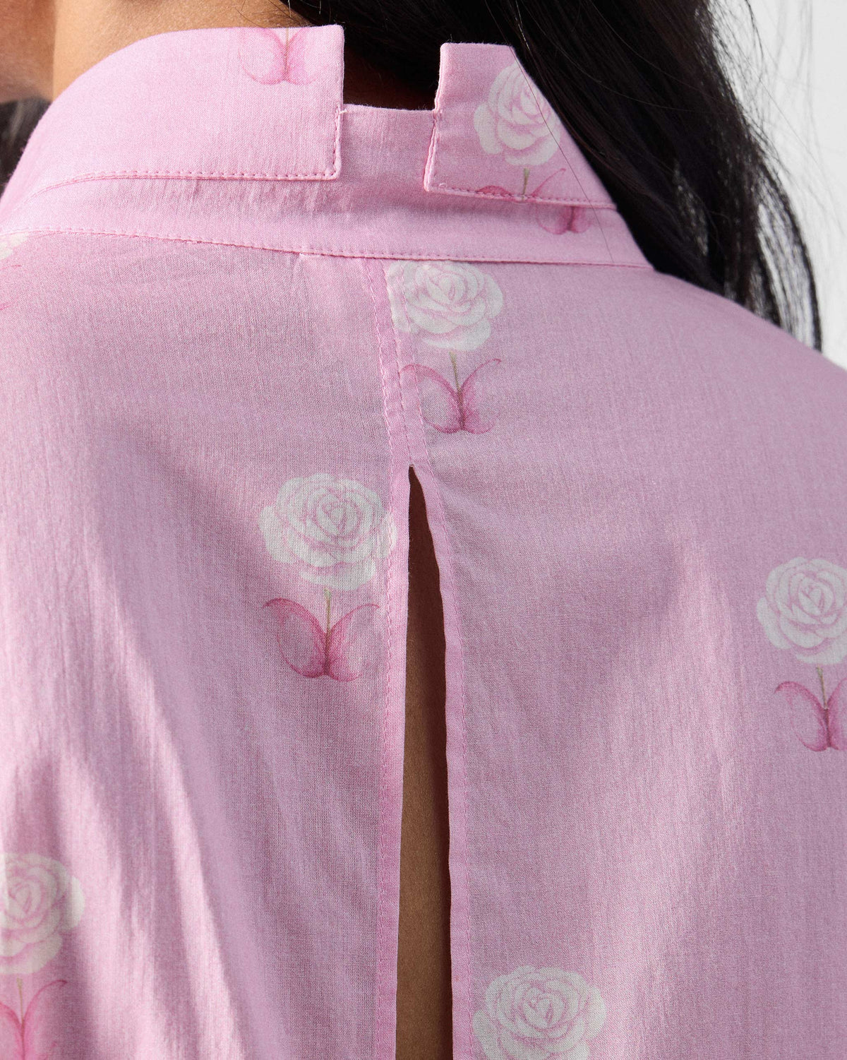 Raha Tunic - Printed Organic Cotton Voile Relaxed Fit