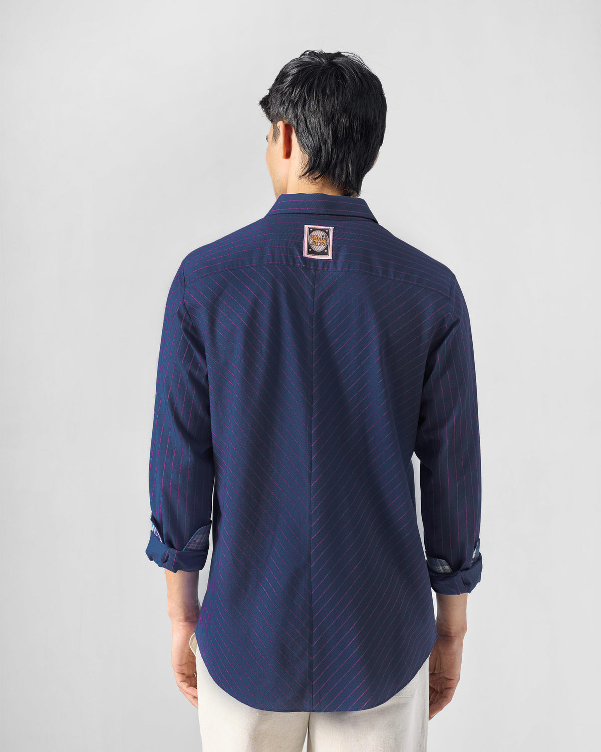 Flow Shirt - Striped Yarn-Dyed Cotton Tailored Fit