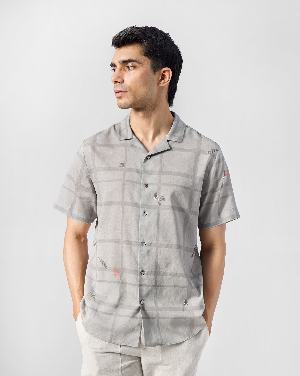 Mistari Shirt - Printed Sushi Voile Relaxed Fit